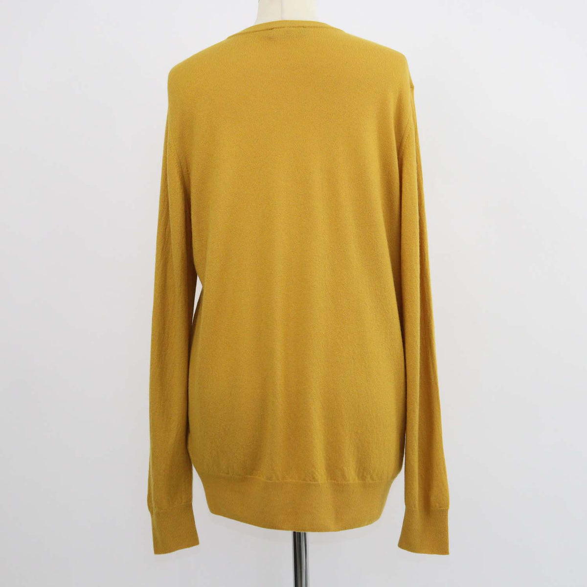 Loro Piana Mustard Yellow Baby Cashmere Crewneck Sweater