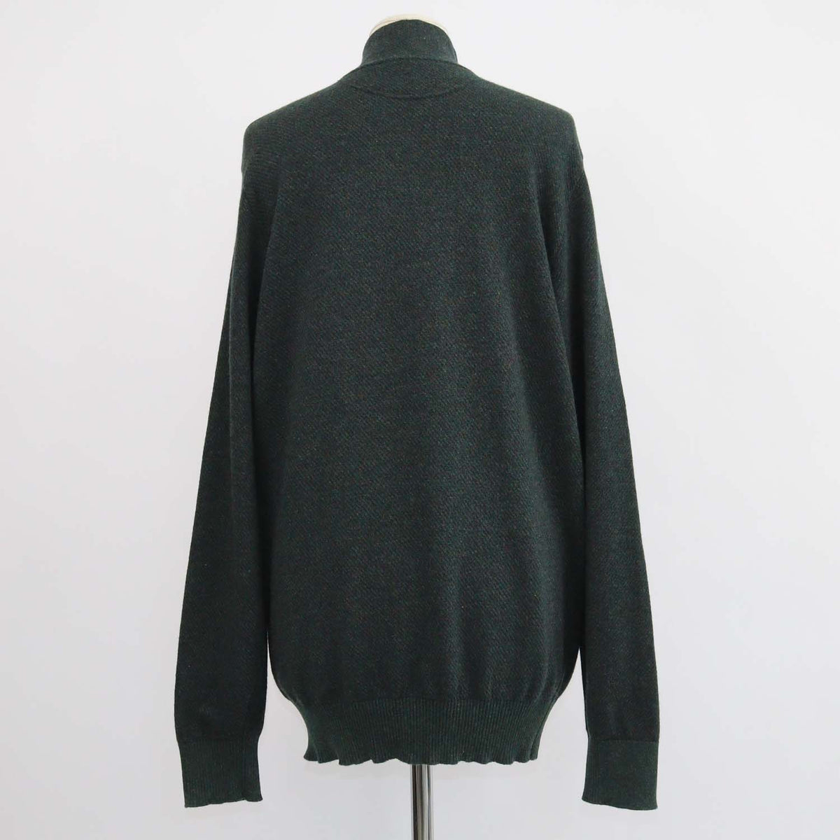 Loro Piana Dark Green Cashmere Roadster Pullover Sweater