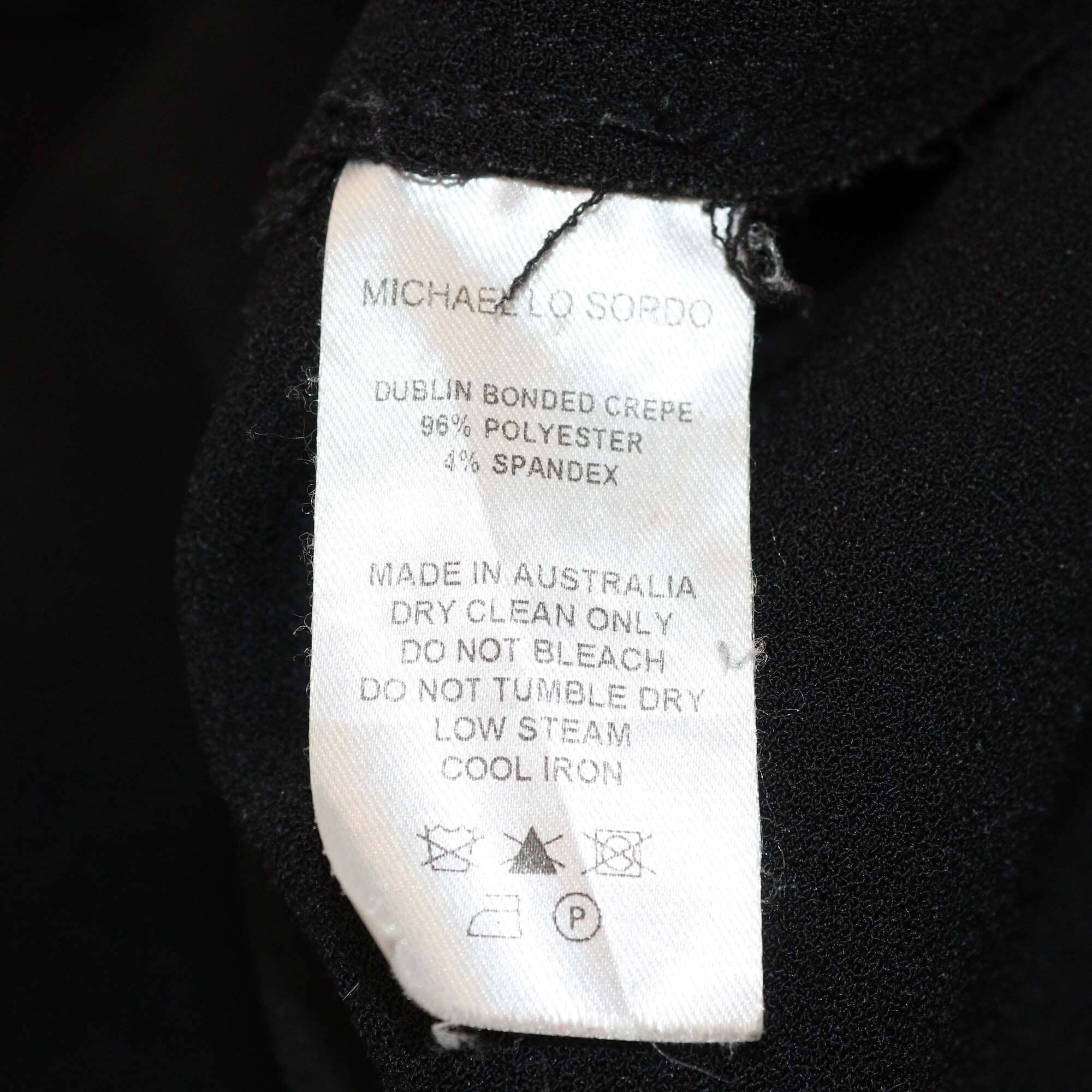 Michael Lo Sordo Black Open Long Trench Coat Womens Michael Lo Sordo