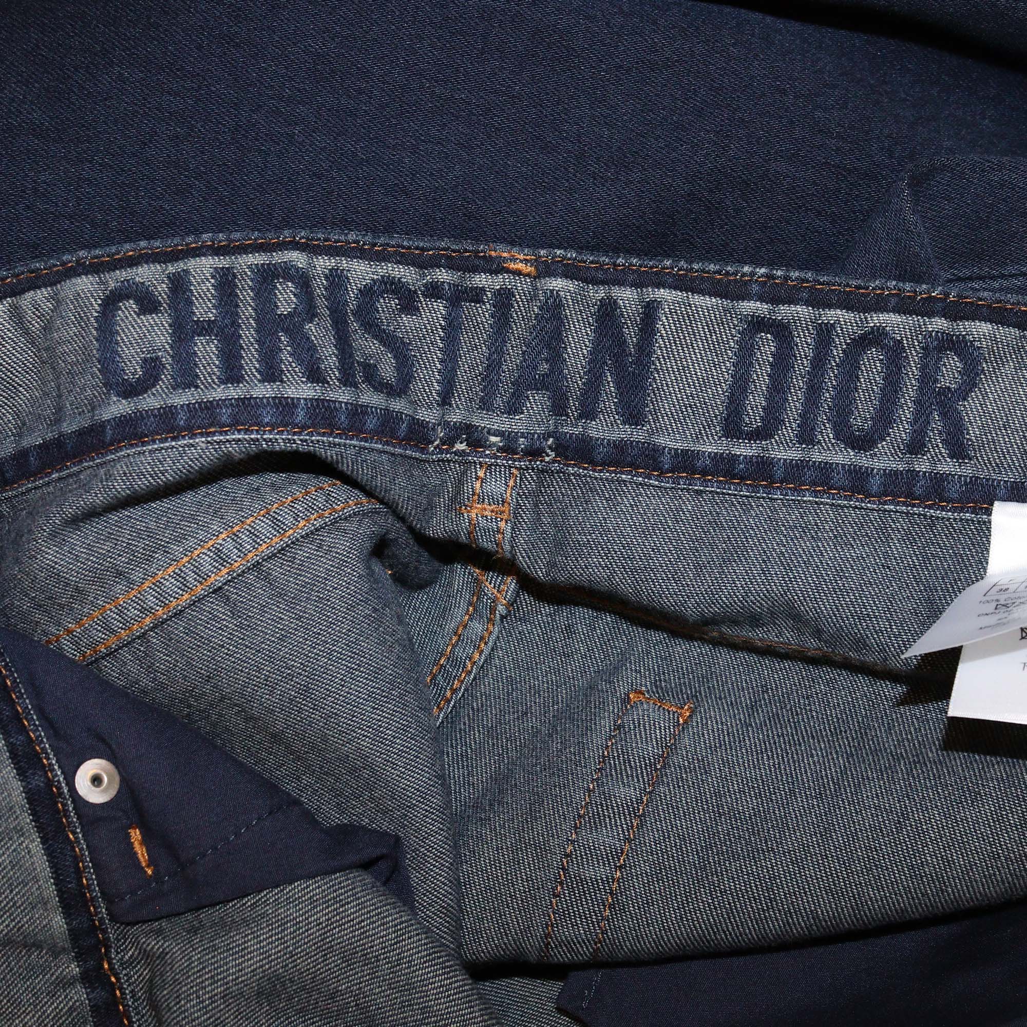 Christian Dior Dark Blue Denim Flared Jeans