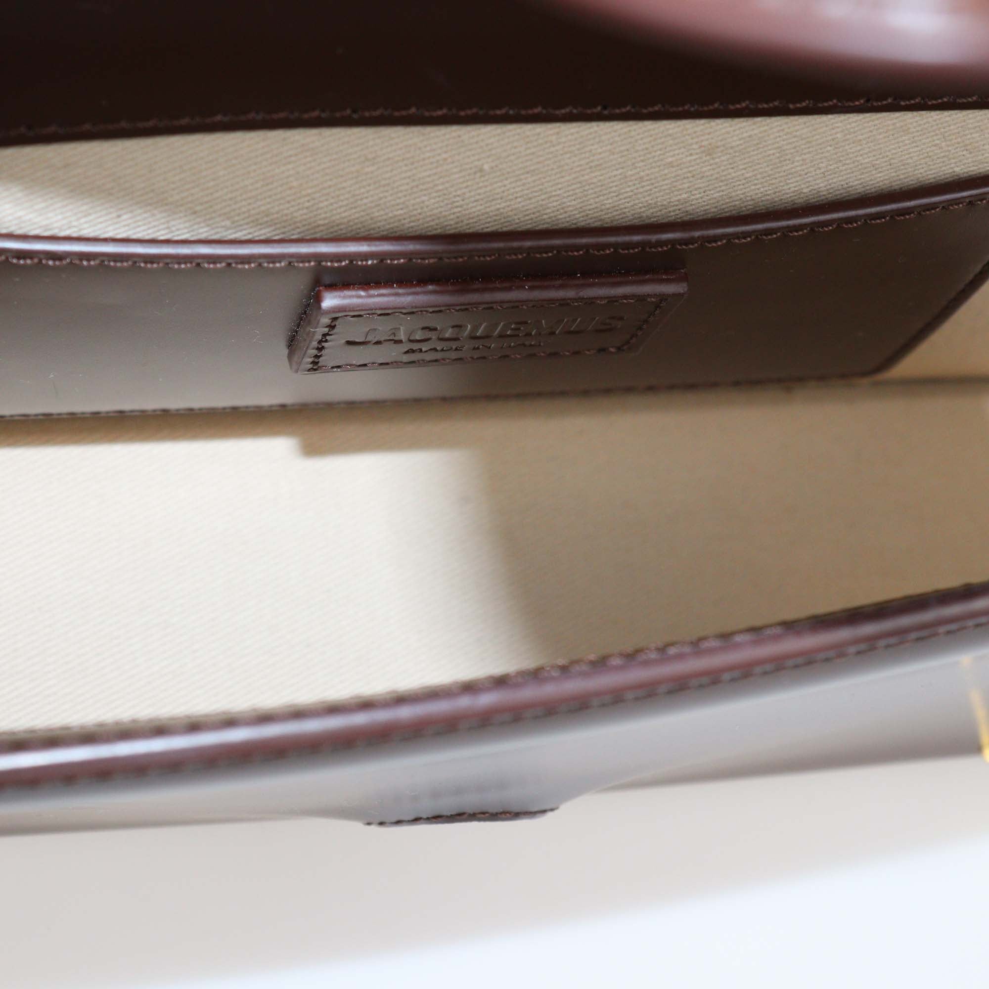 Jacquemus Brown Leather Le Bambino Long Shoulder Bag