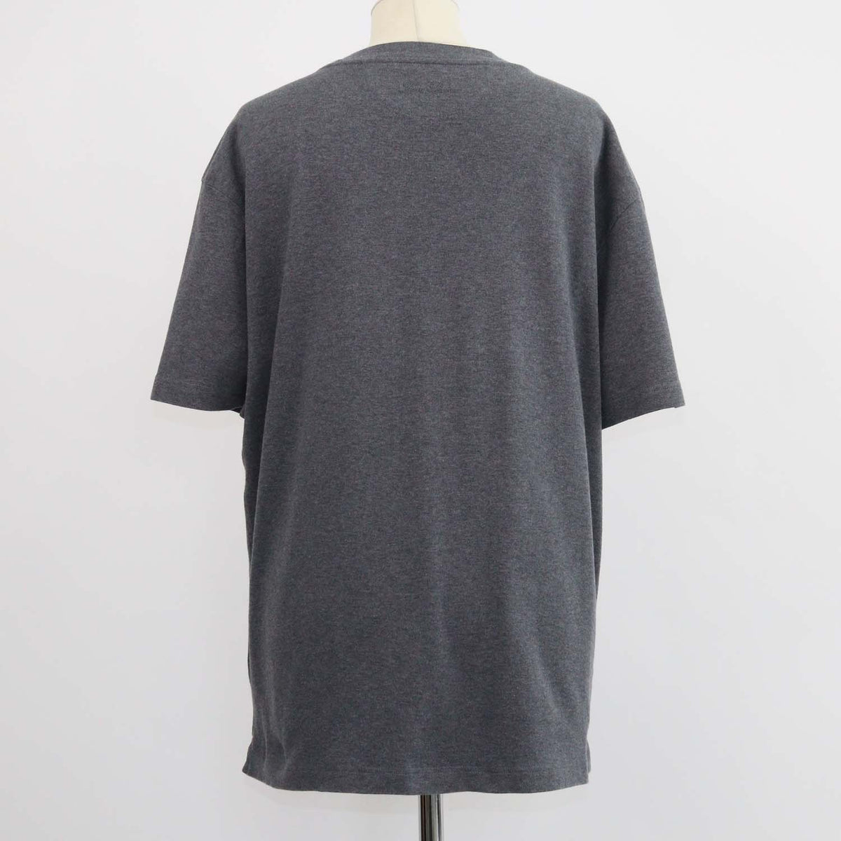 Loro Piana Dark Grey Cotton Ray Crew Neck T-Shirt