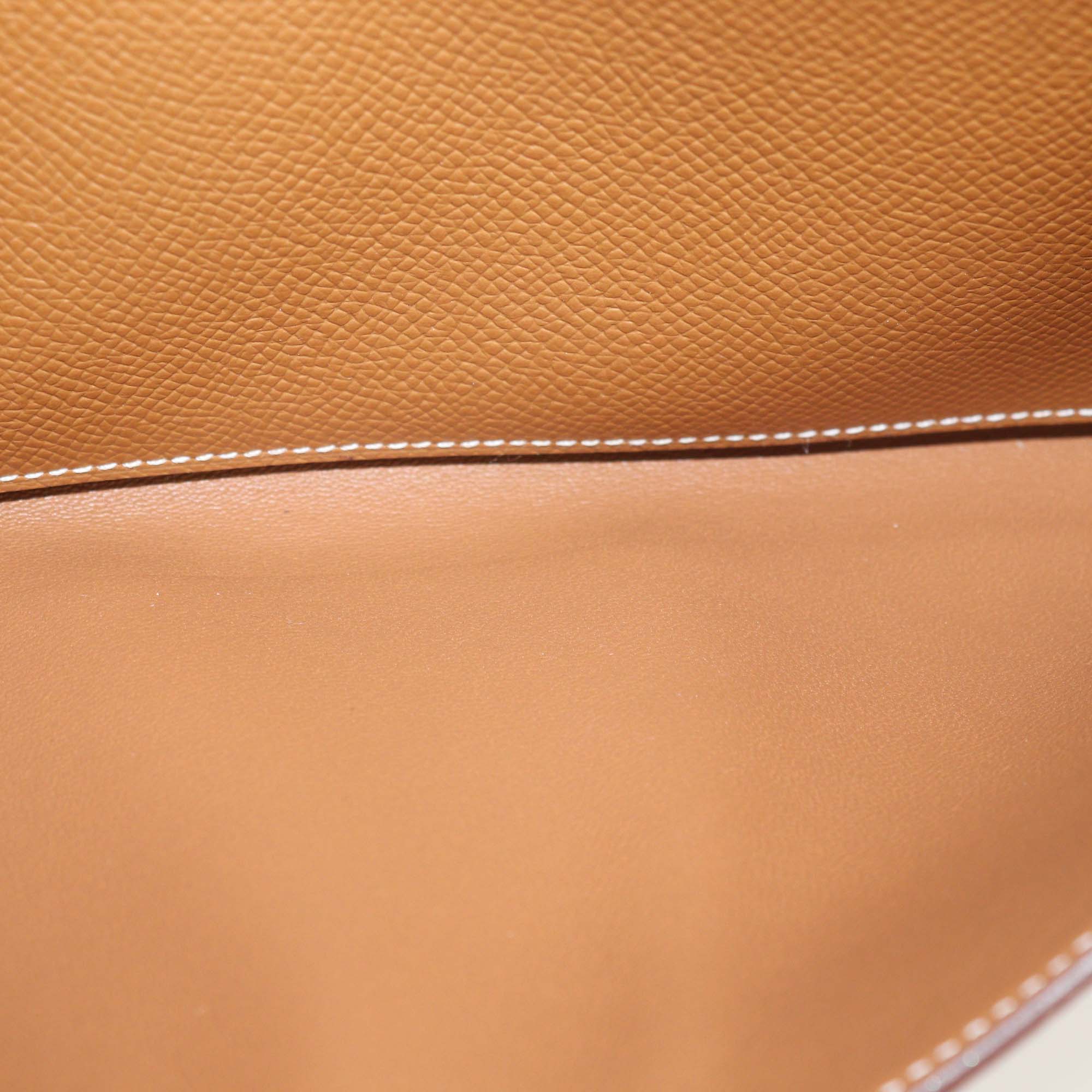 Hermès Gold Epsom Leather Constance Long To Go Wallet