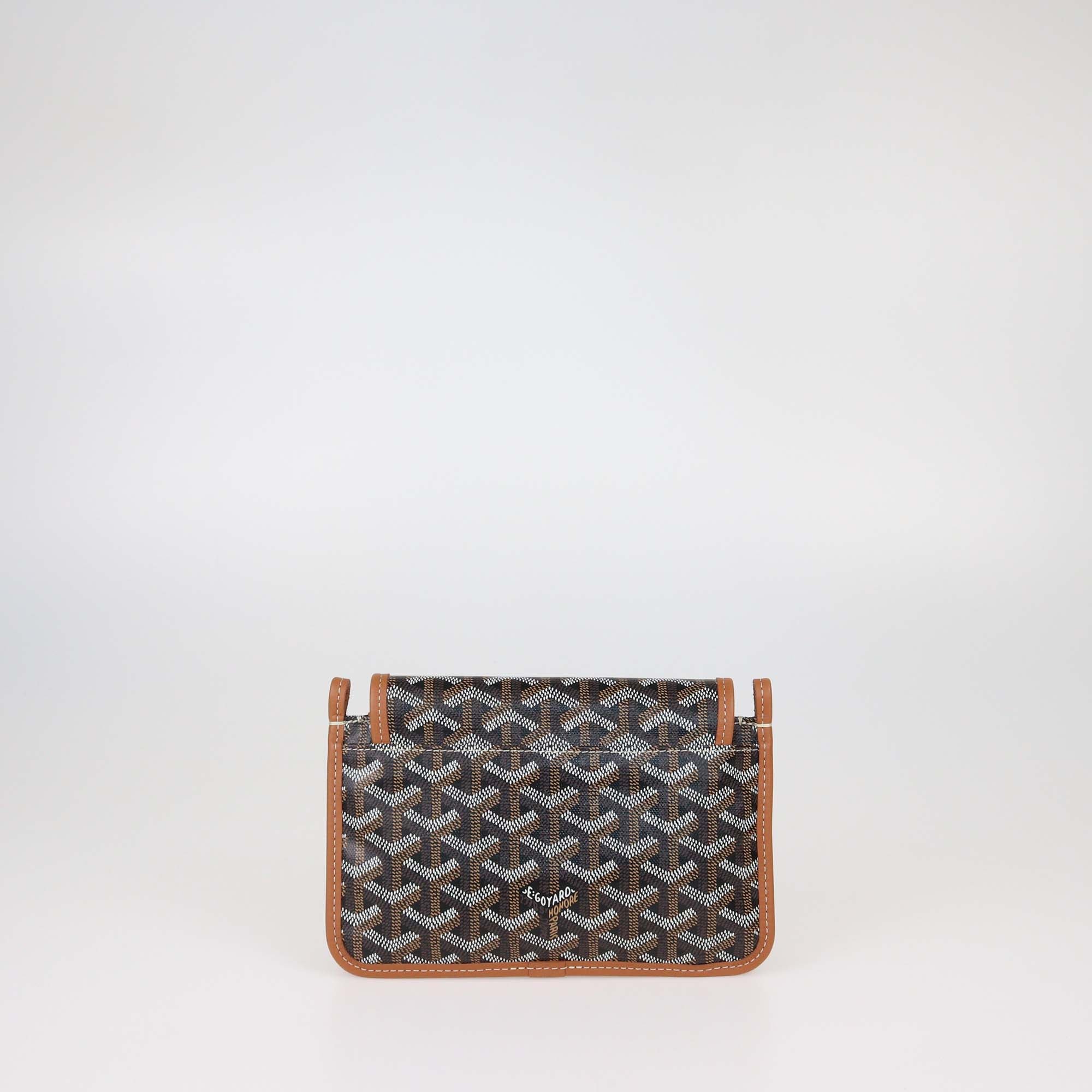 Goyard Brown Goyardine Coated Canvas and Leather Plumet Crossbody Bag