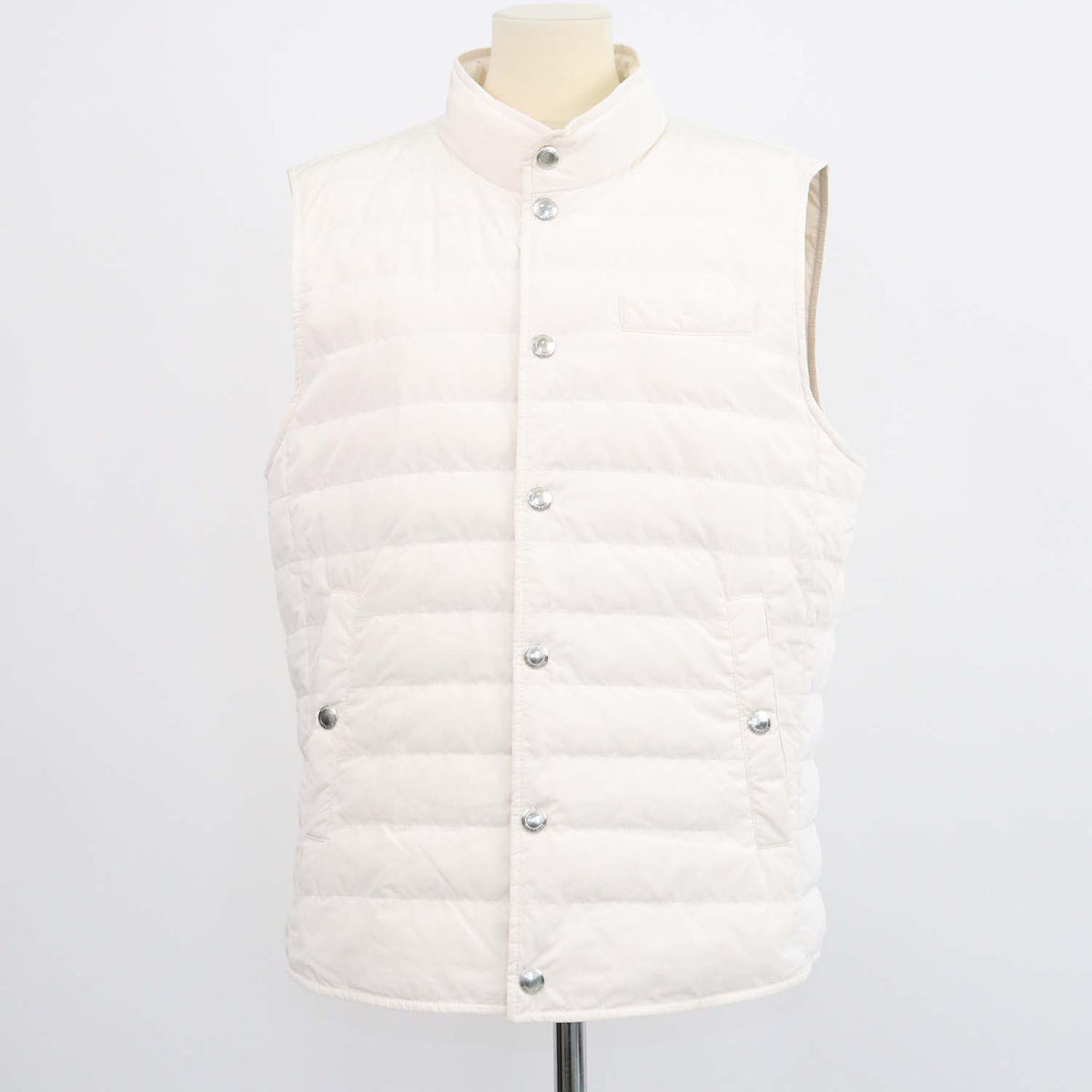 Brunello Cucinelli Off White Blend Polyester Down Vest