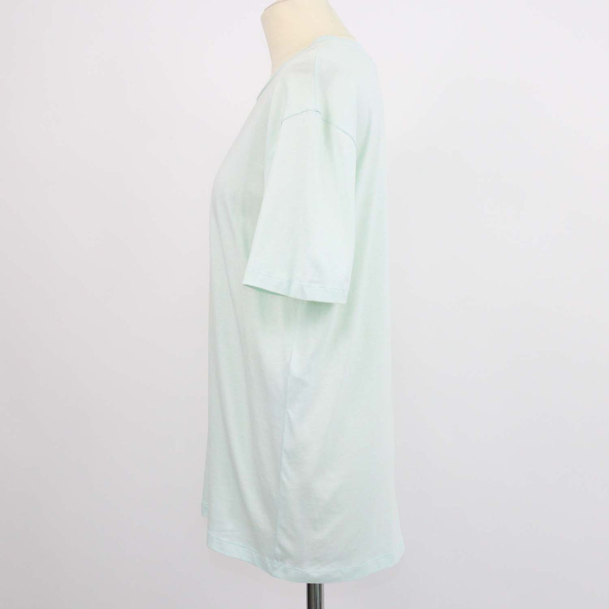 Stella McCartney Light Green Cotton Lucky Number Print T-Shirt