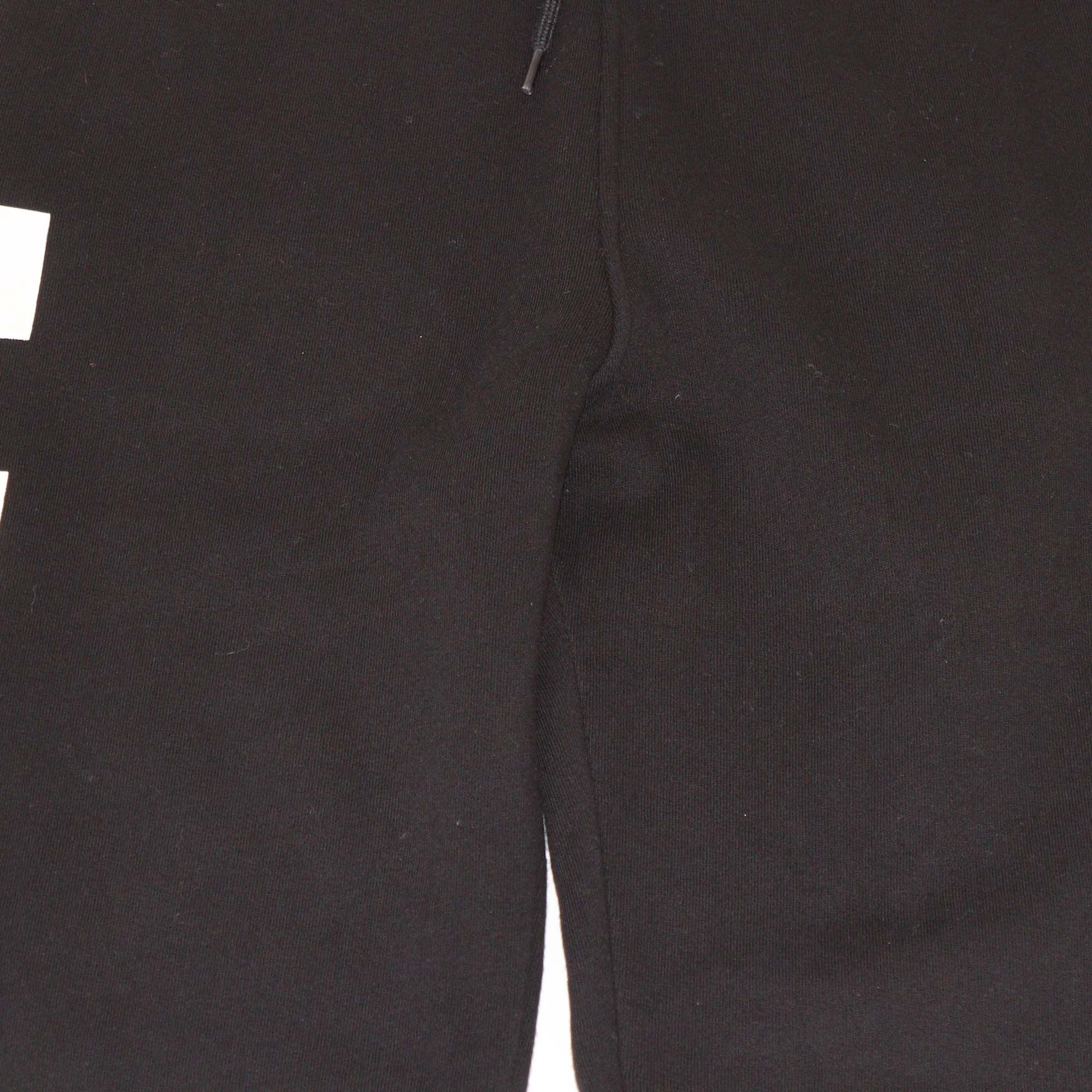 MSGM Black/White Cotton Checkered Print Jogger Pants