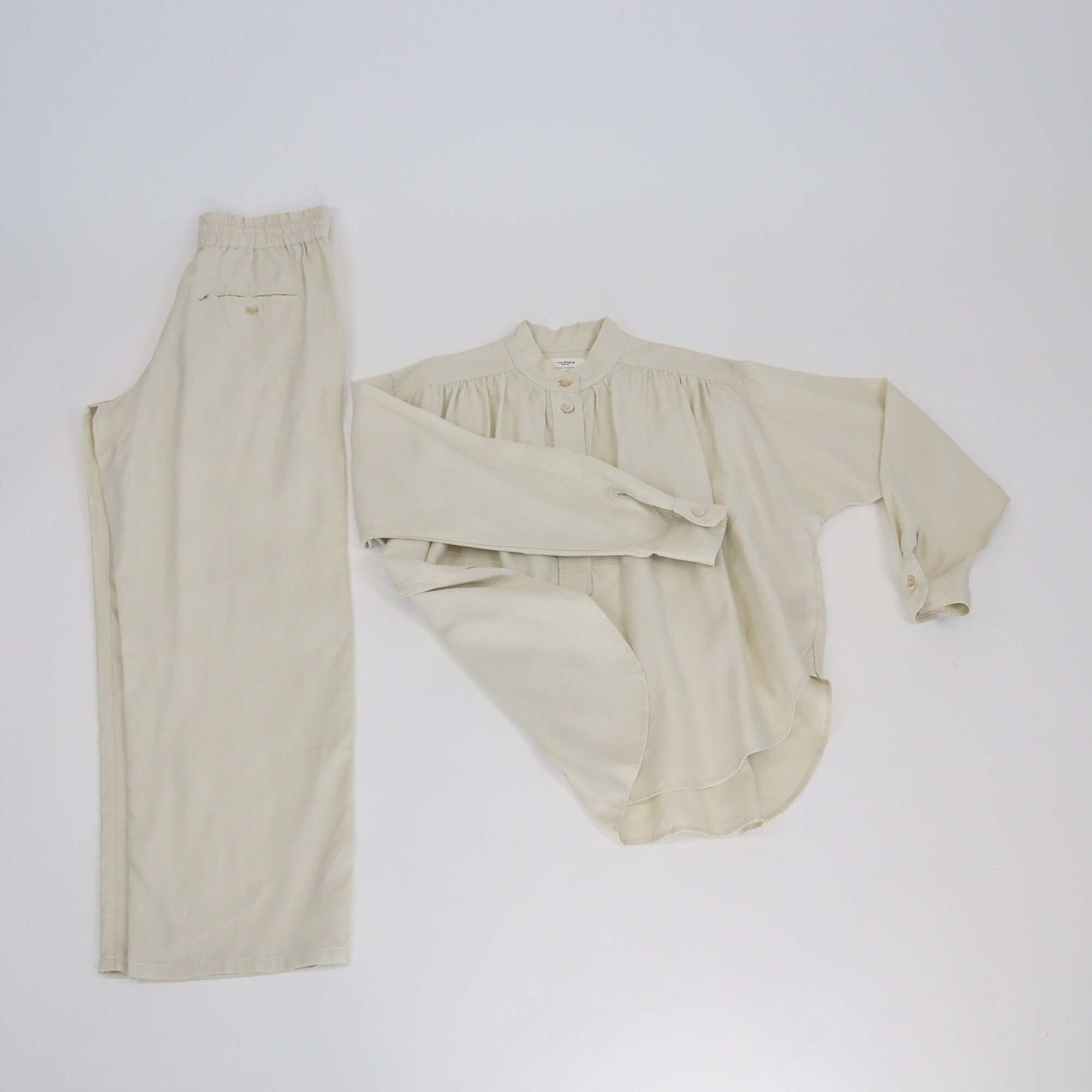 Isabel Marant Etoile Cream Berangere Long Sleeve Blouse & Pants Set Womens Isabel Marant Etoile