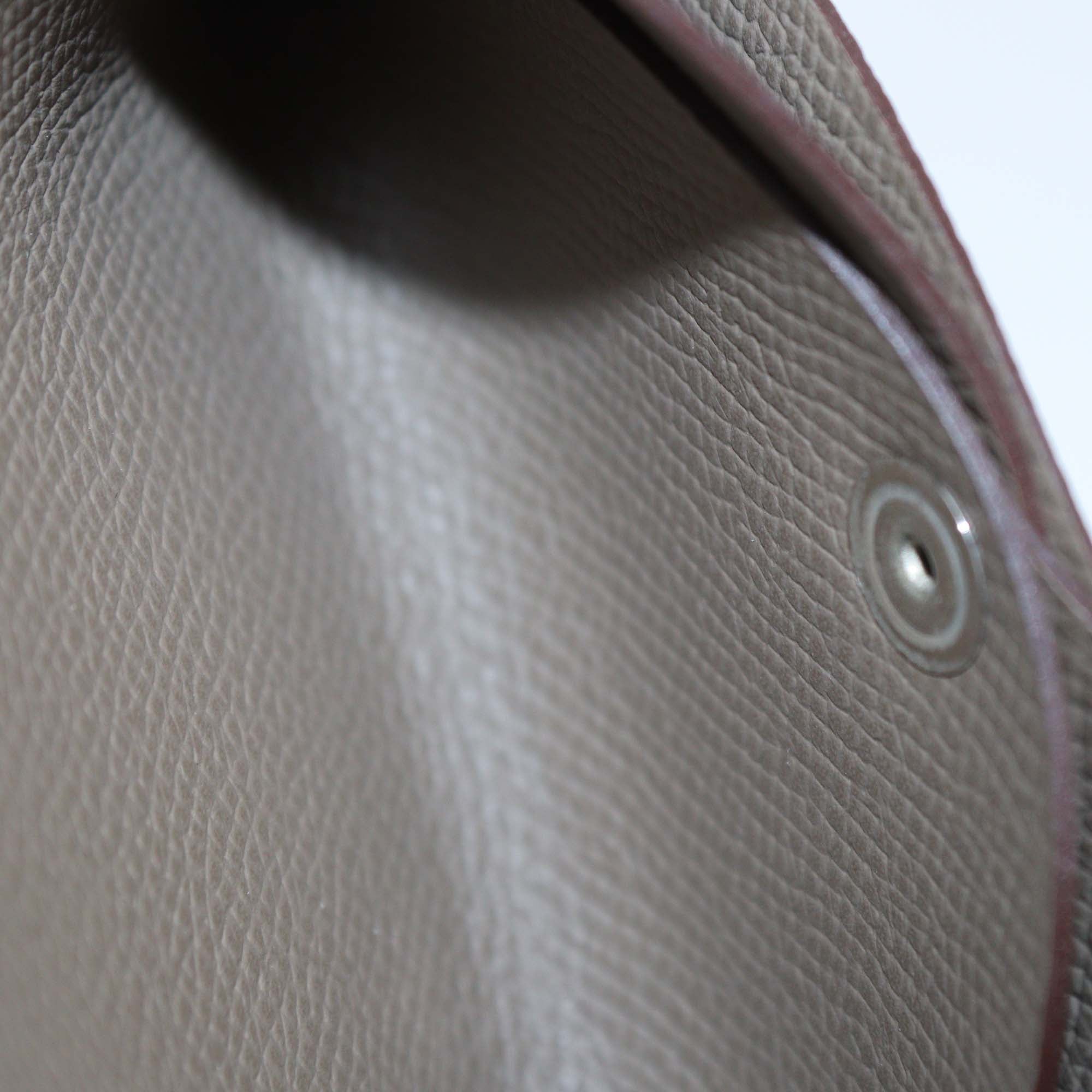 Hermes Etain Epsom Calvi Duo Compact Card Holder