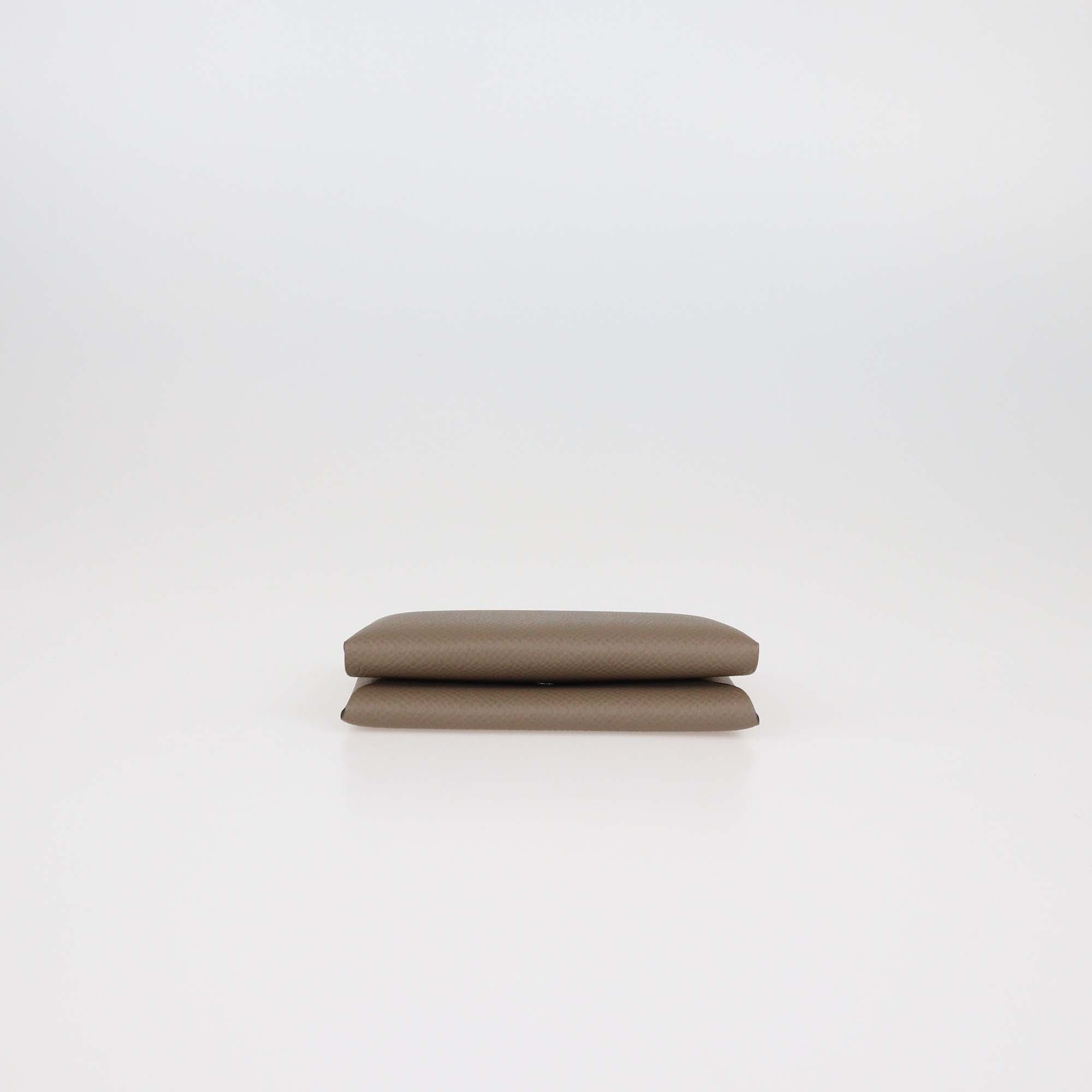 Hermes Etain Epsom Calvi Duo Compact Card Holder