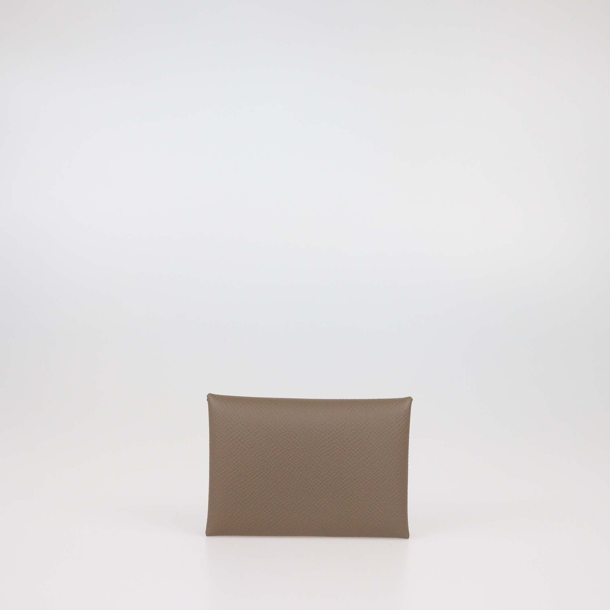Hermes Etain Epsom Calvi Duo Compact Card Holder