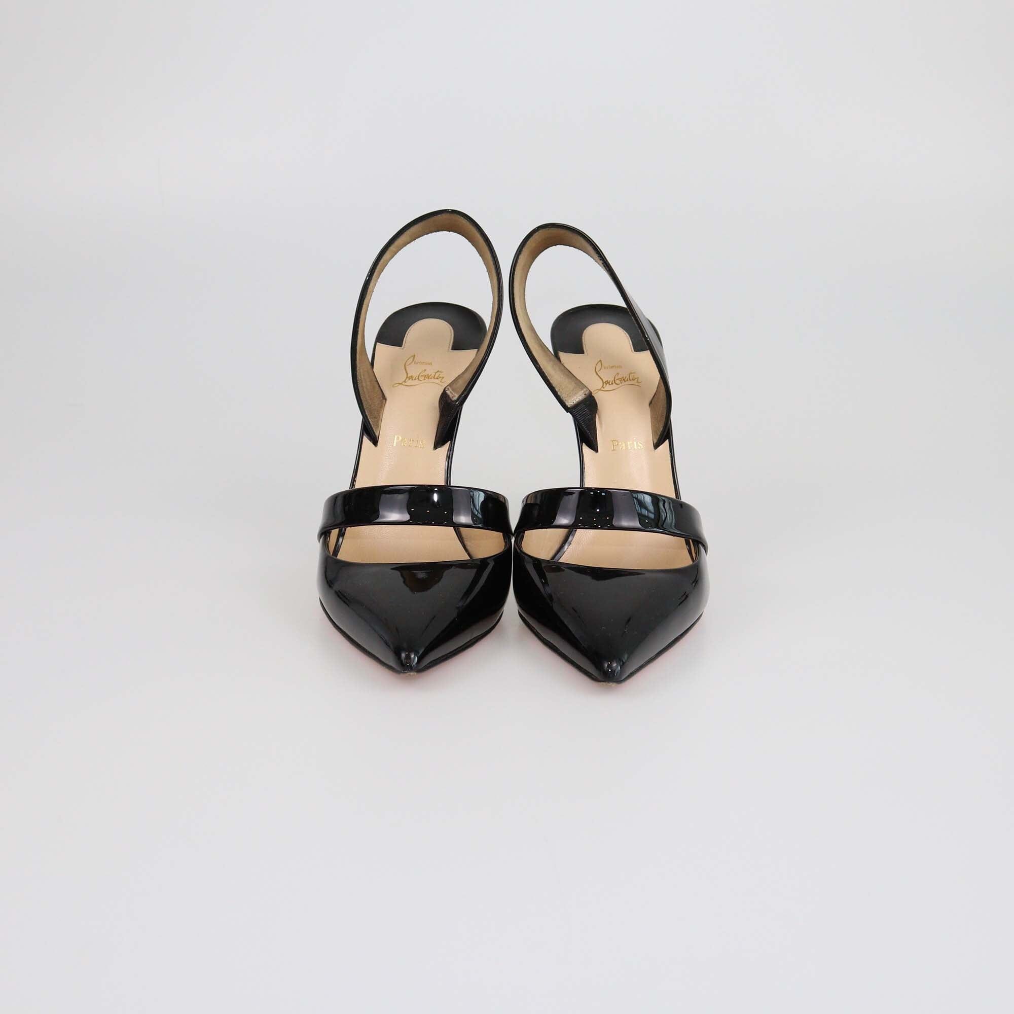 Christian Louboutin Black Actina Ankle Strap Pumps Womens Christian Louboutin