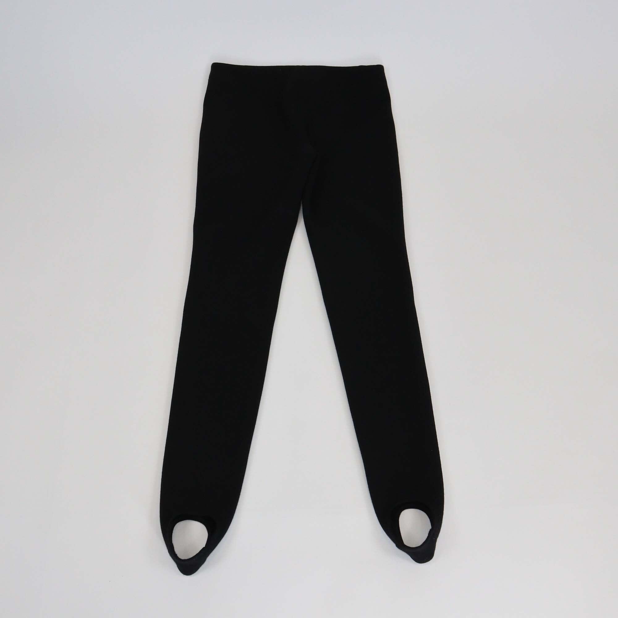 Chanel Black Two Front Pocket Skinny Pants Womens Chanel