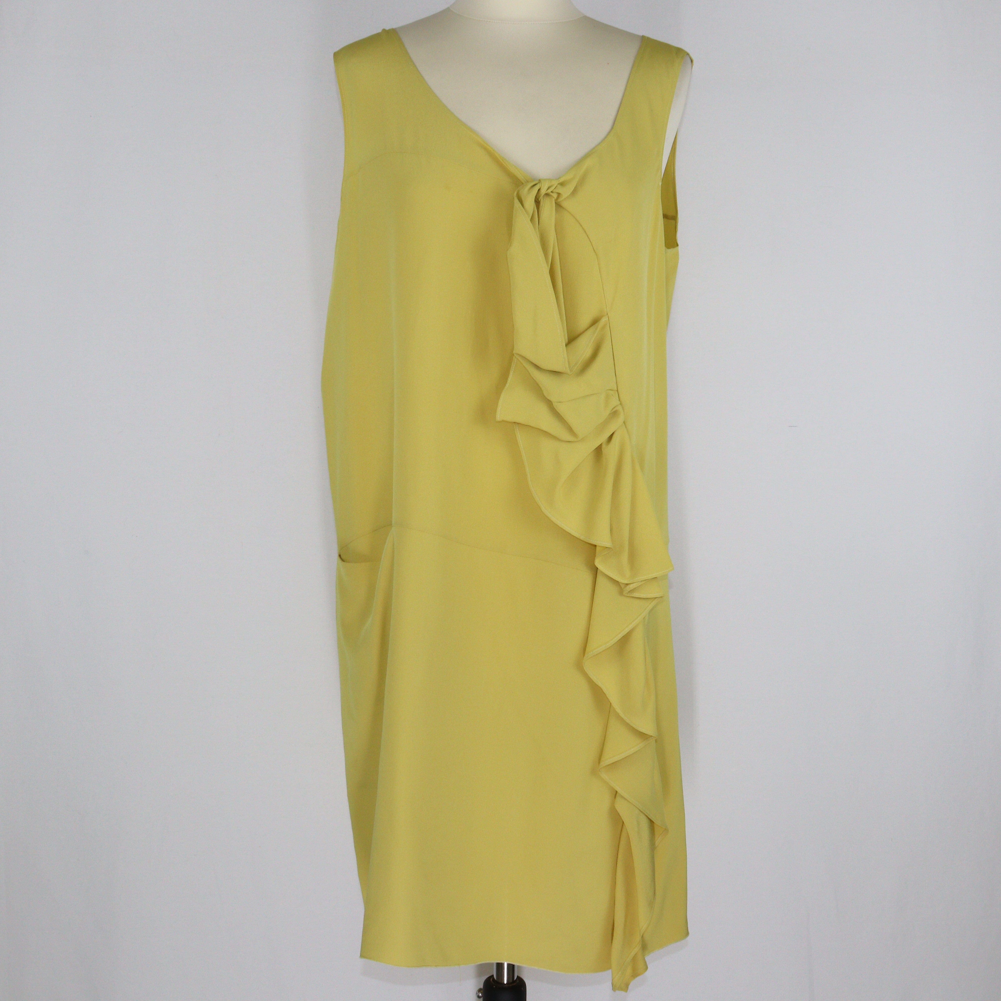 Yellow Sleeveless Midi Dress Clothings Marni 