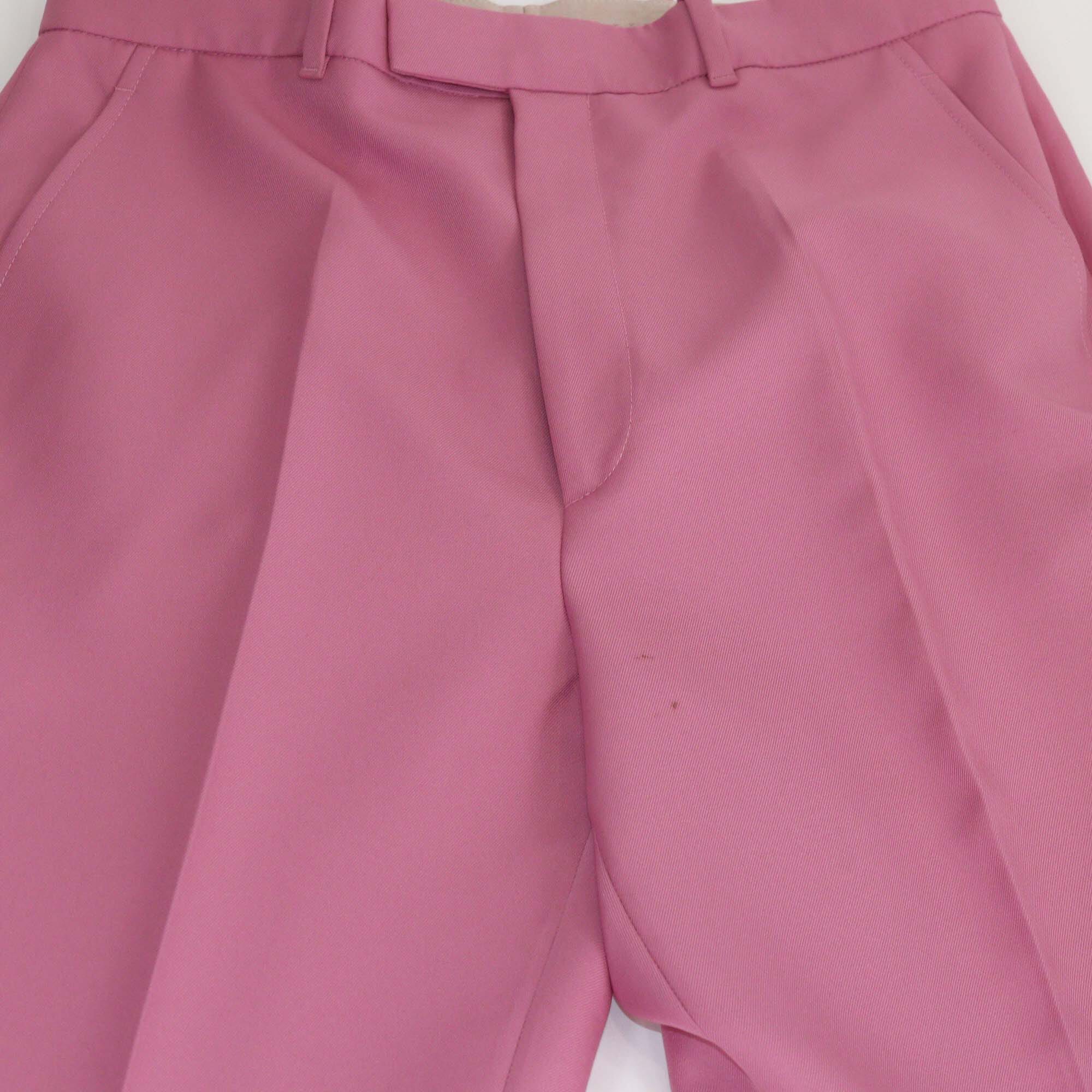 Gucci Pink Wide Leg Trouser Womens Gucci