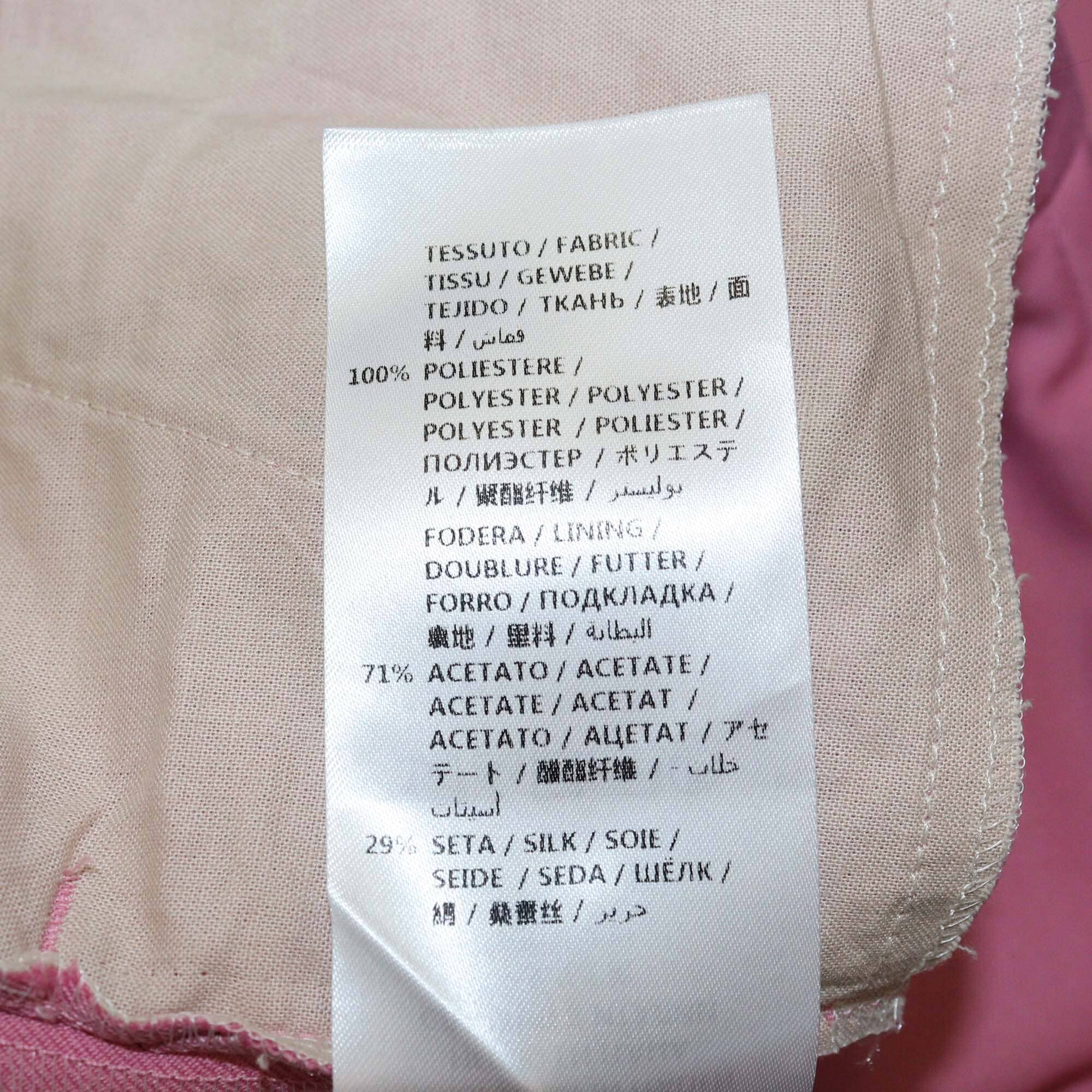 Gucci Pink Wide Leg Trouser Womens Gucci