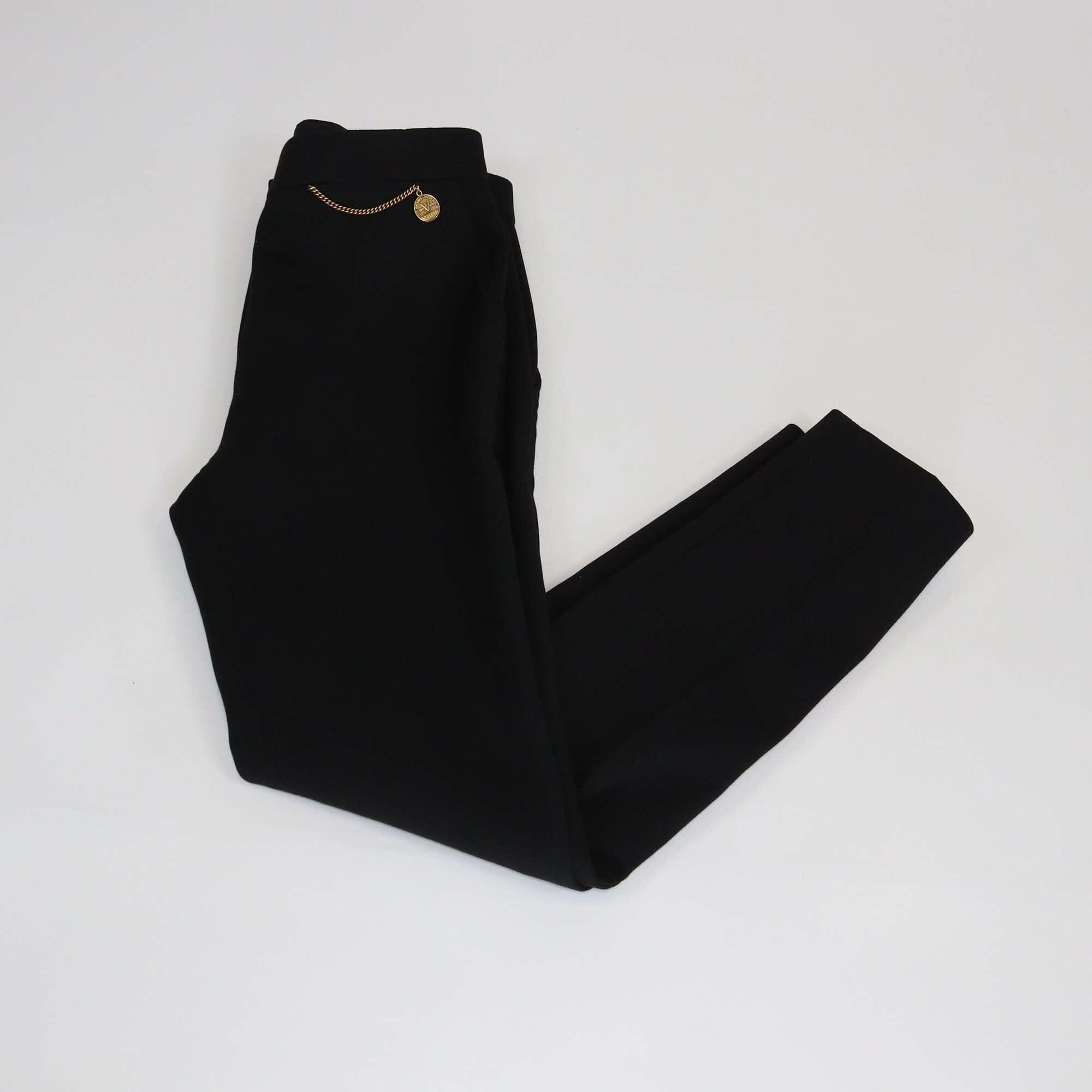 Louis Vuitton Black Chain Detail Pants Womens Louis Vuitton