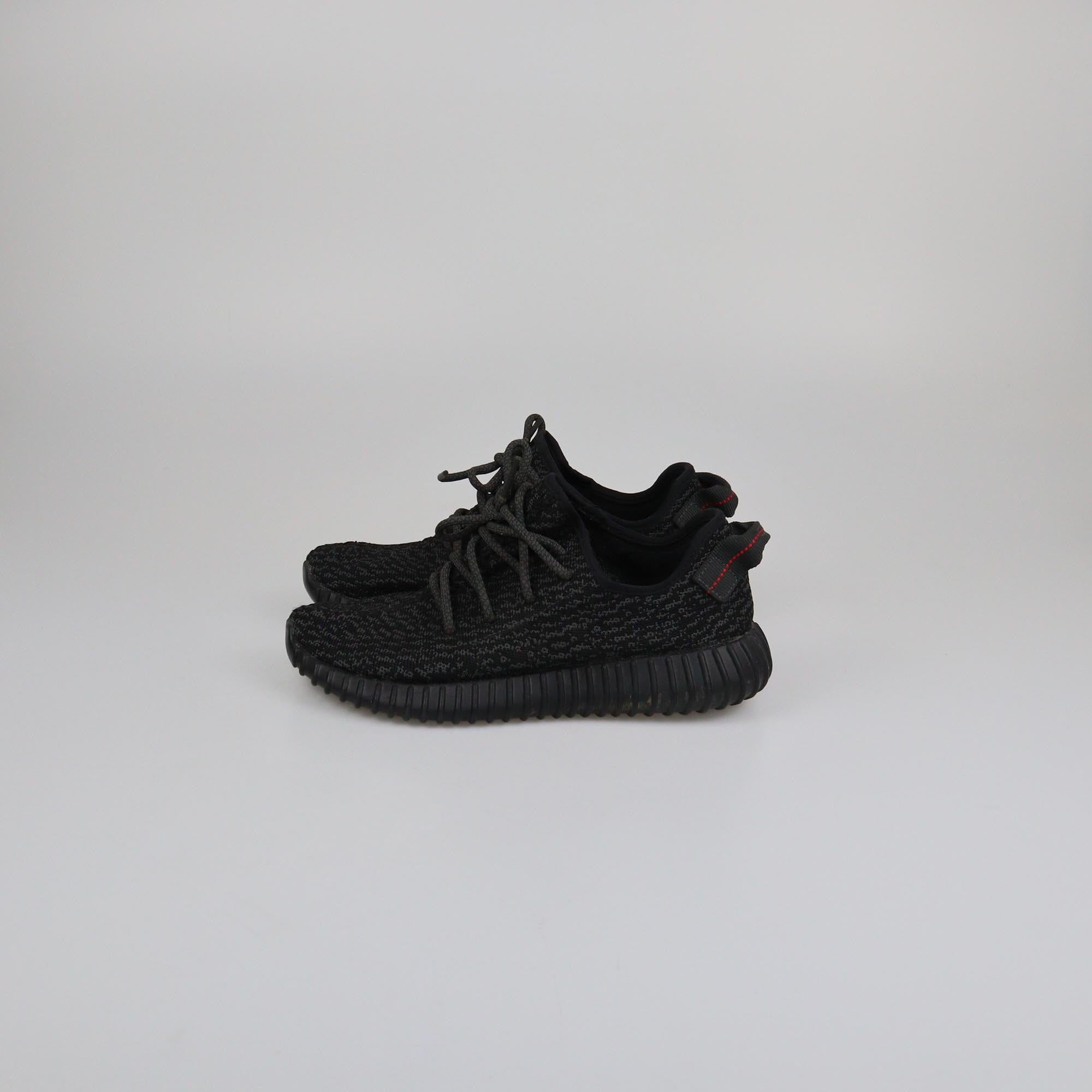 Yeezy x Adidas Black Knit Boost 350 Pirate Black Sneakers Womens Yeezy