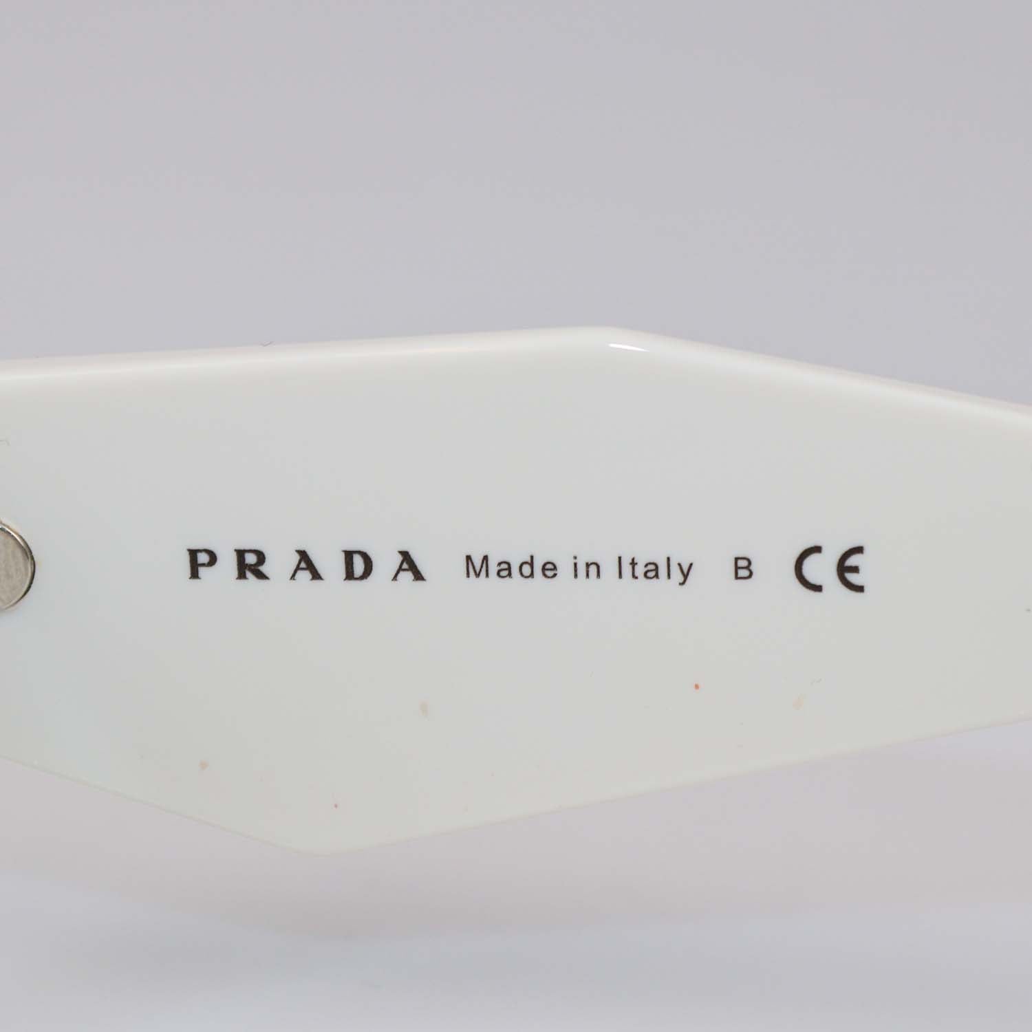Prada White/Black Symbole Sunglasses