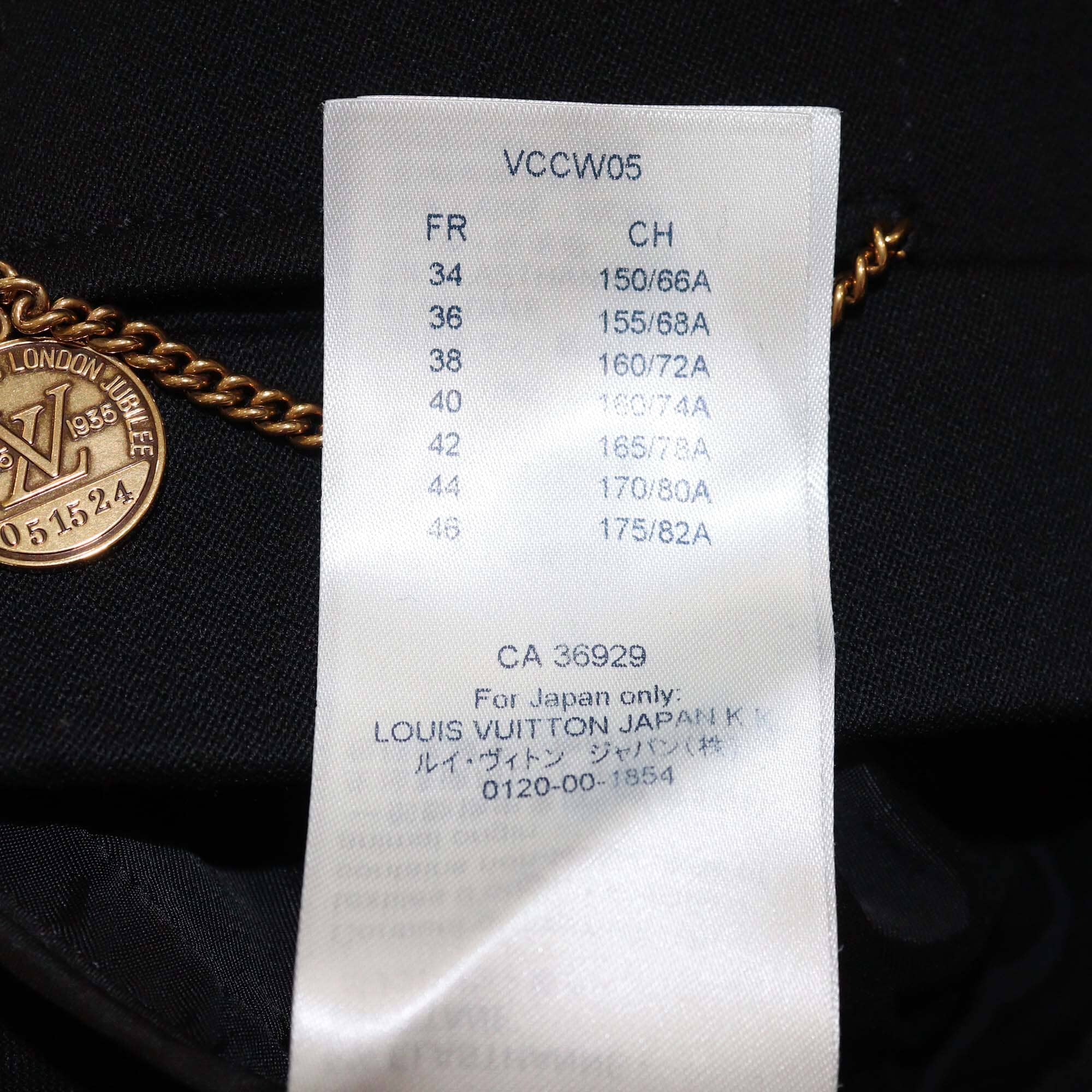 Louis Vuitton Black Chain Detail Pants Womens Louis Vuitton
