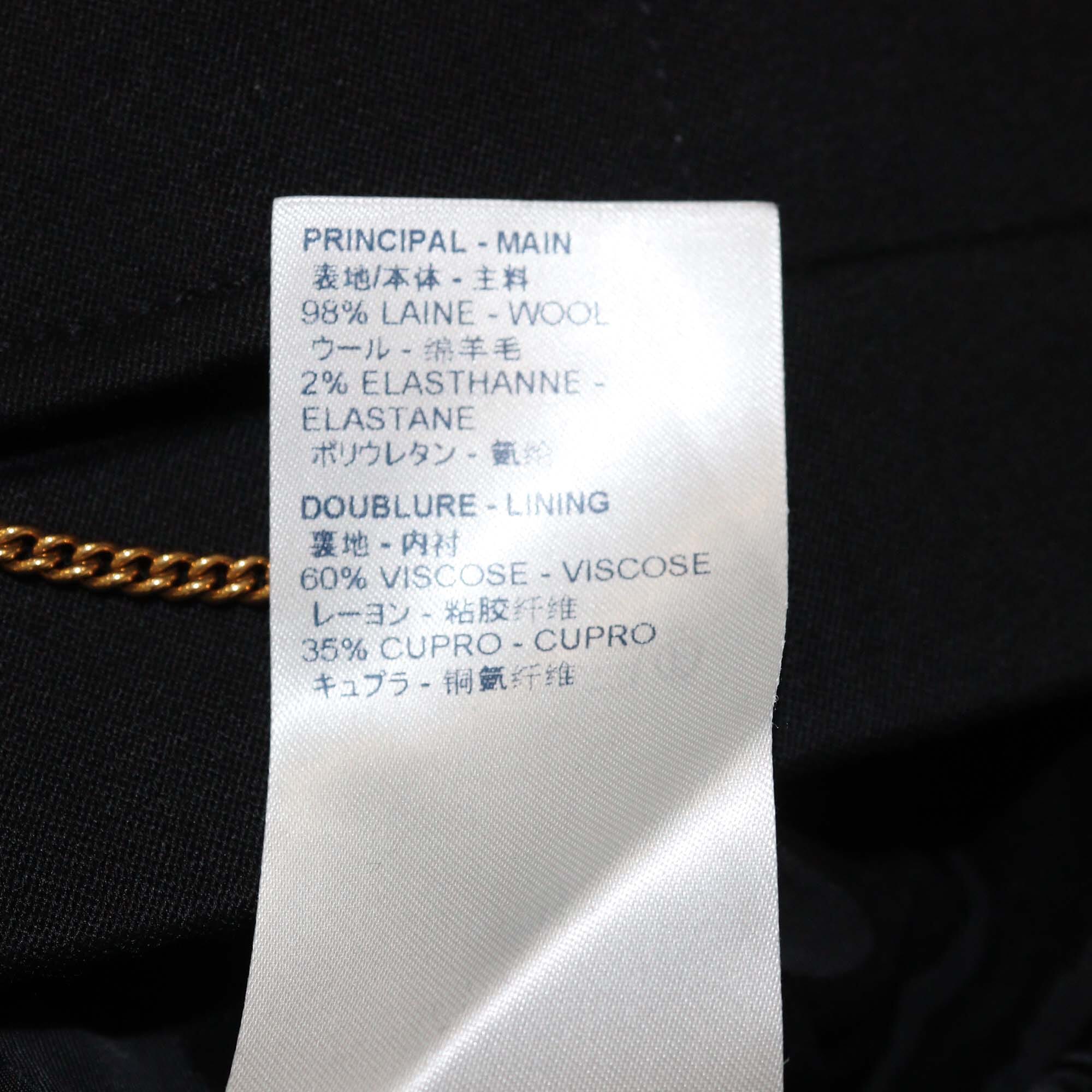 Louis Vuitton Black Chain Detail Pants Womens Louis Vuitton