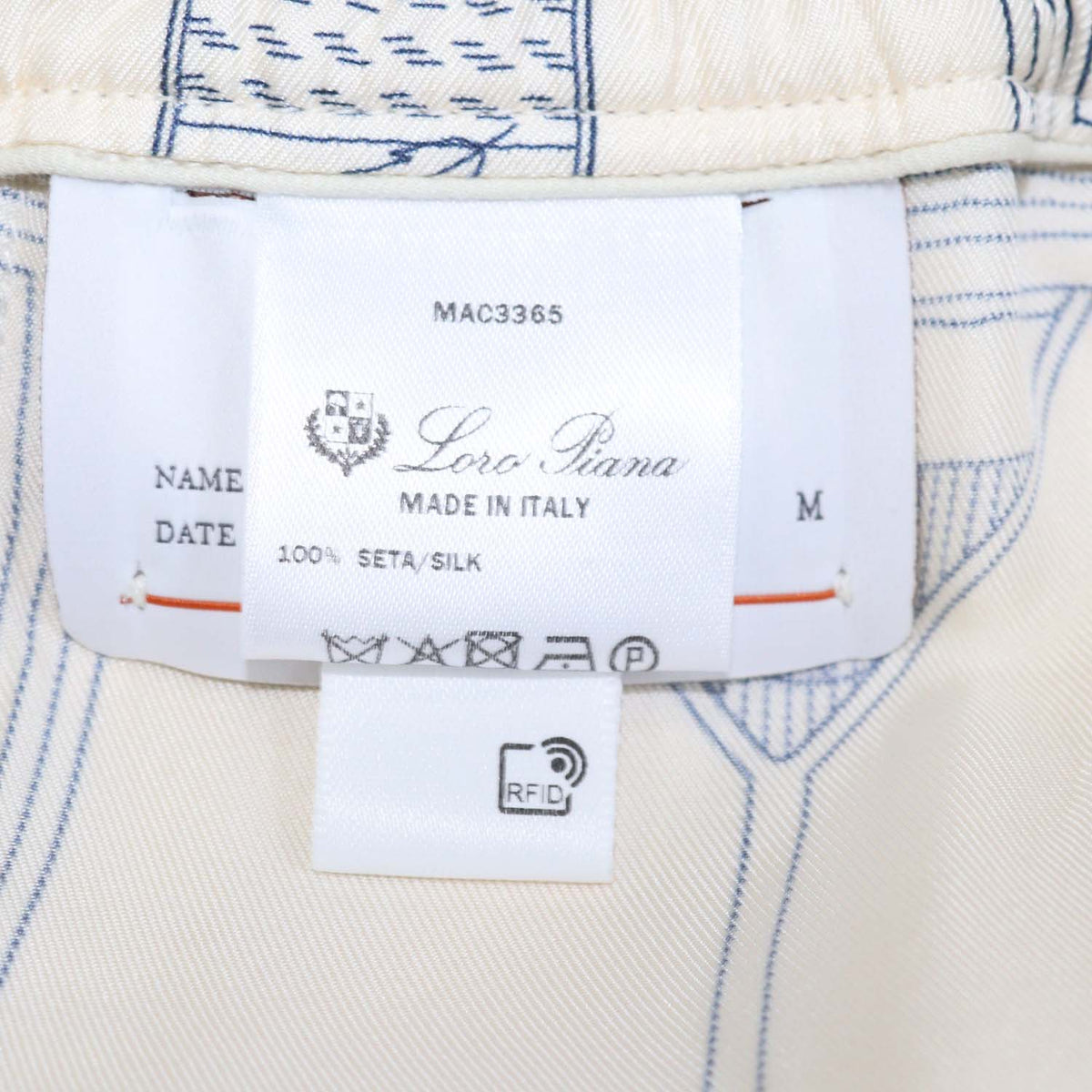 Loro Piana Cream Silk Aperitivo Print Bowling Shirt & Short Set