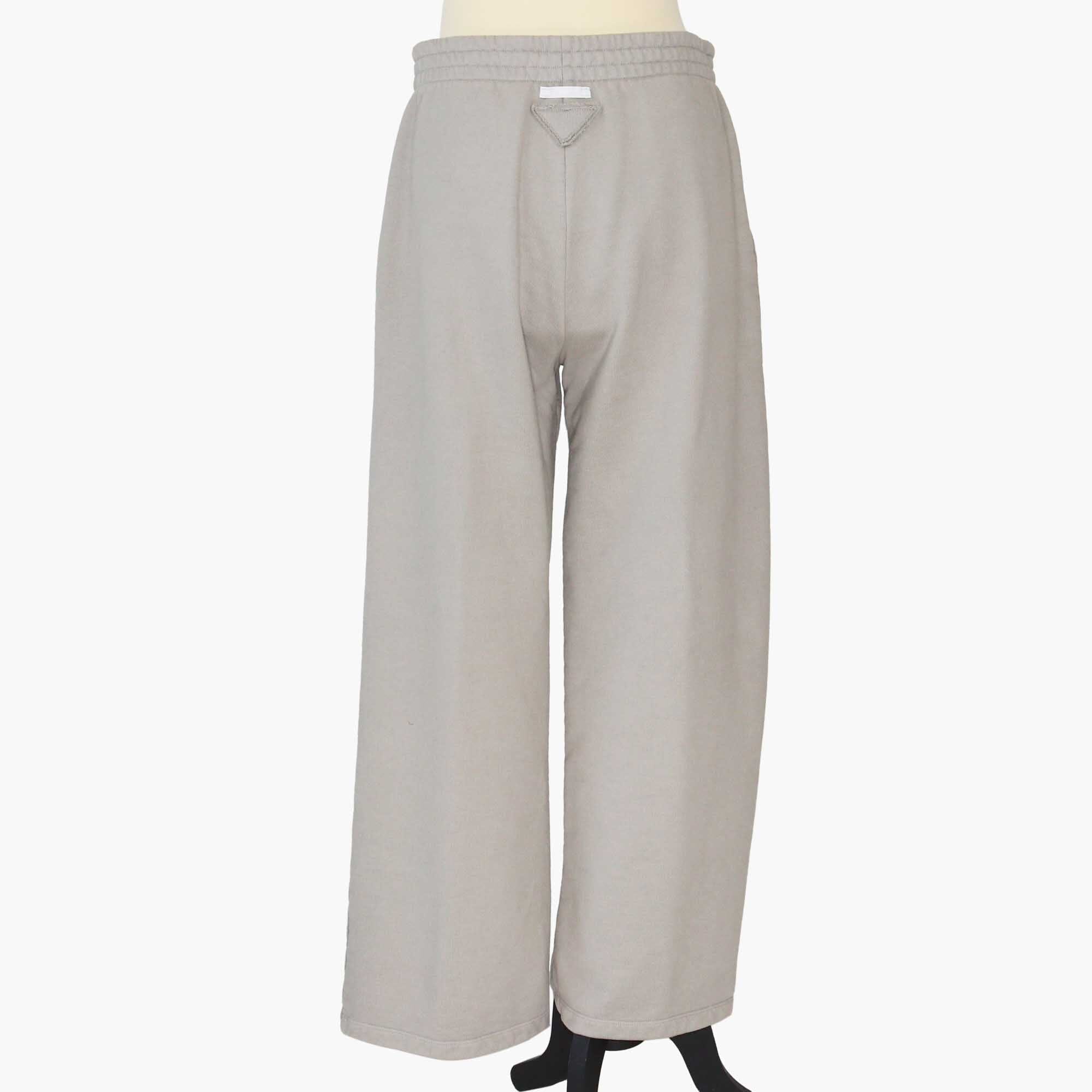 Prada Gray Straight Leg Drawstring Pants Clothing Prada
