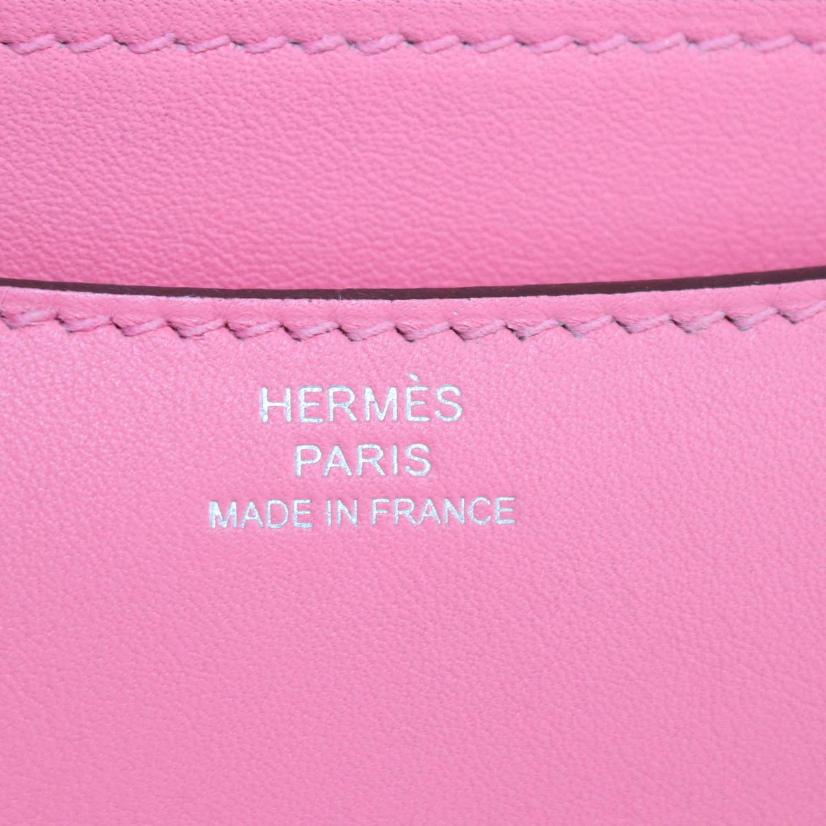 Hermes Rose Azalee Swift Leather Constance 18 Shoulder Bag
