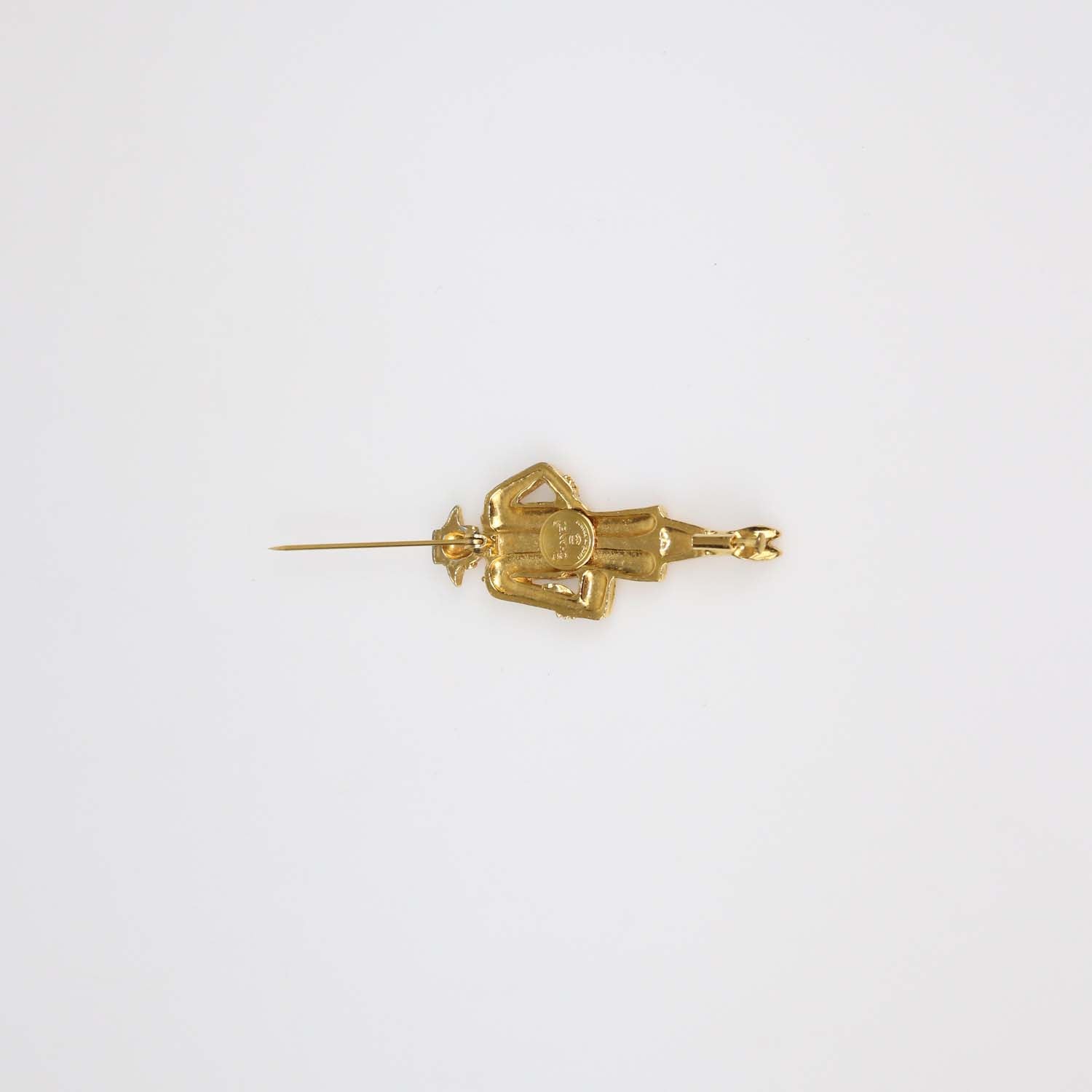 Chanel Gold Plated Coco Mademoiselle Pin Brooch