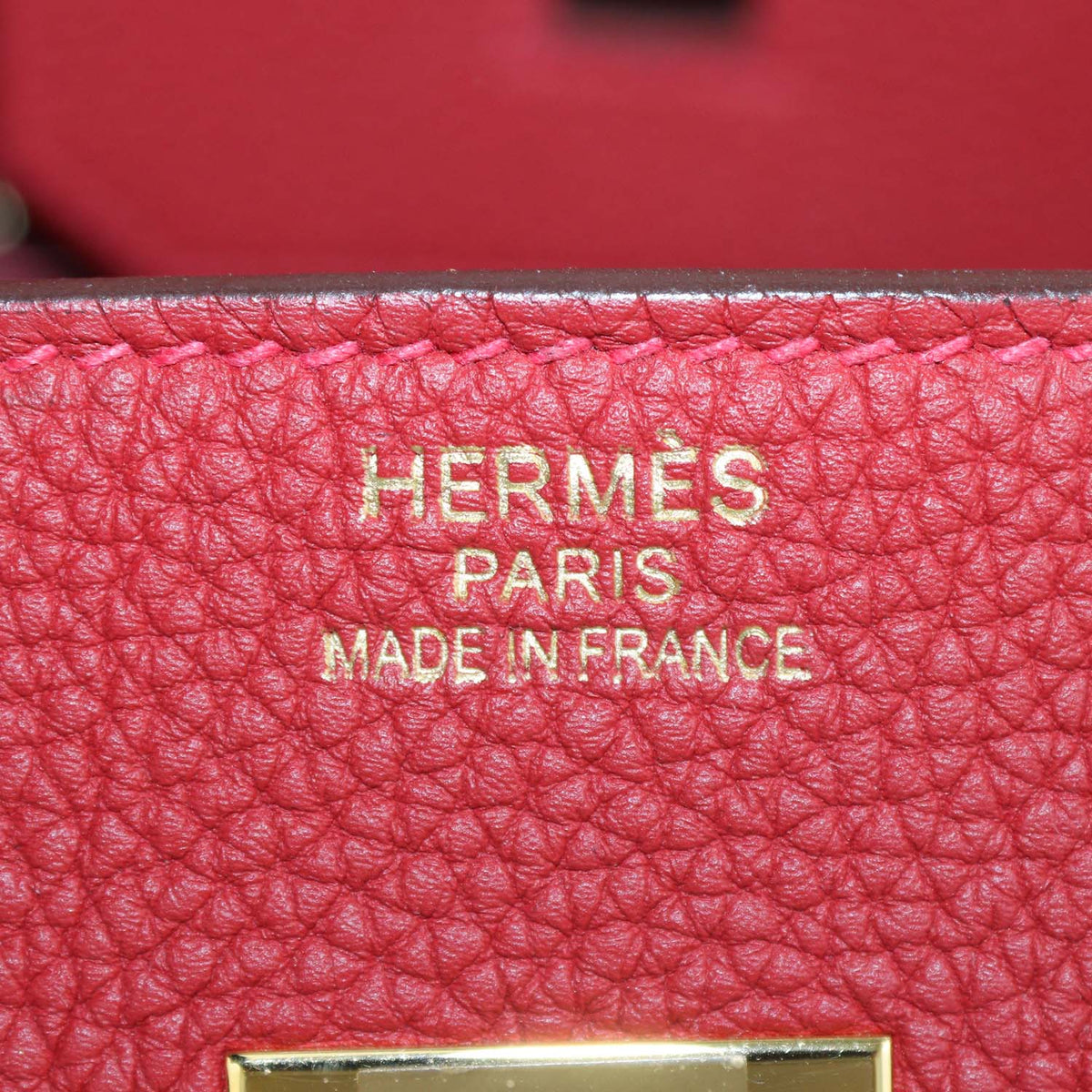 Hermes Vermillon Togo Leather Gold Hardware Birkin 35 Bag