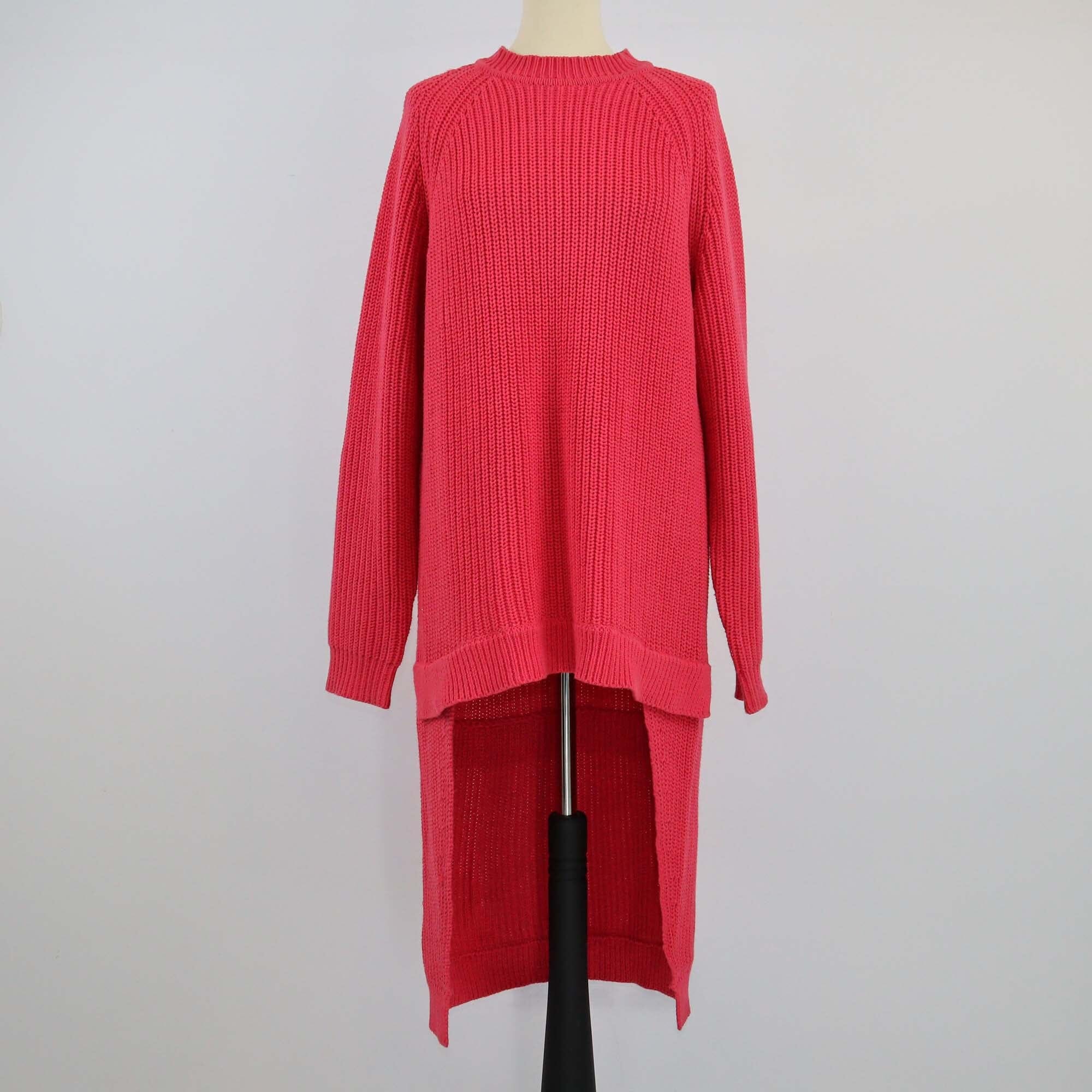 Christopher Shannon Pink Knitted Sweater Dress Womens Christopher Shannon