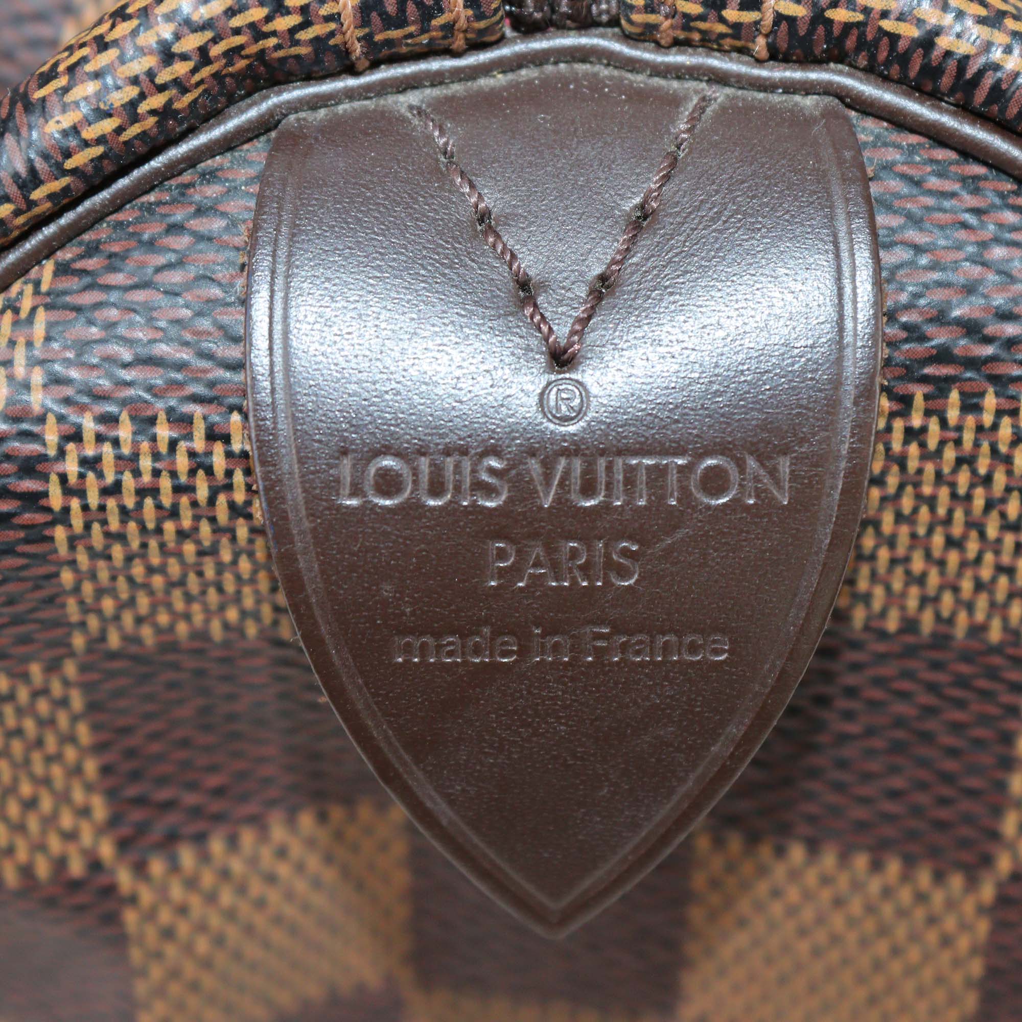 Louis Vuitton Damier Ebene Canvas Speedy 35