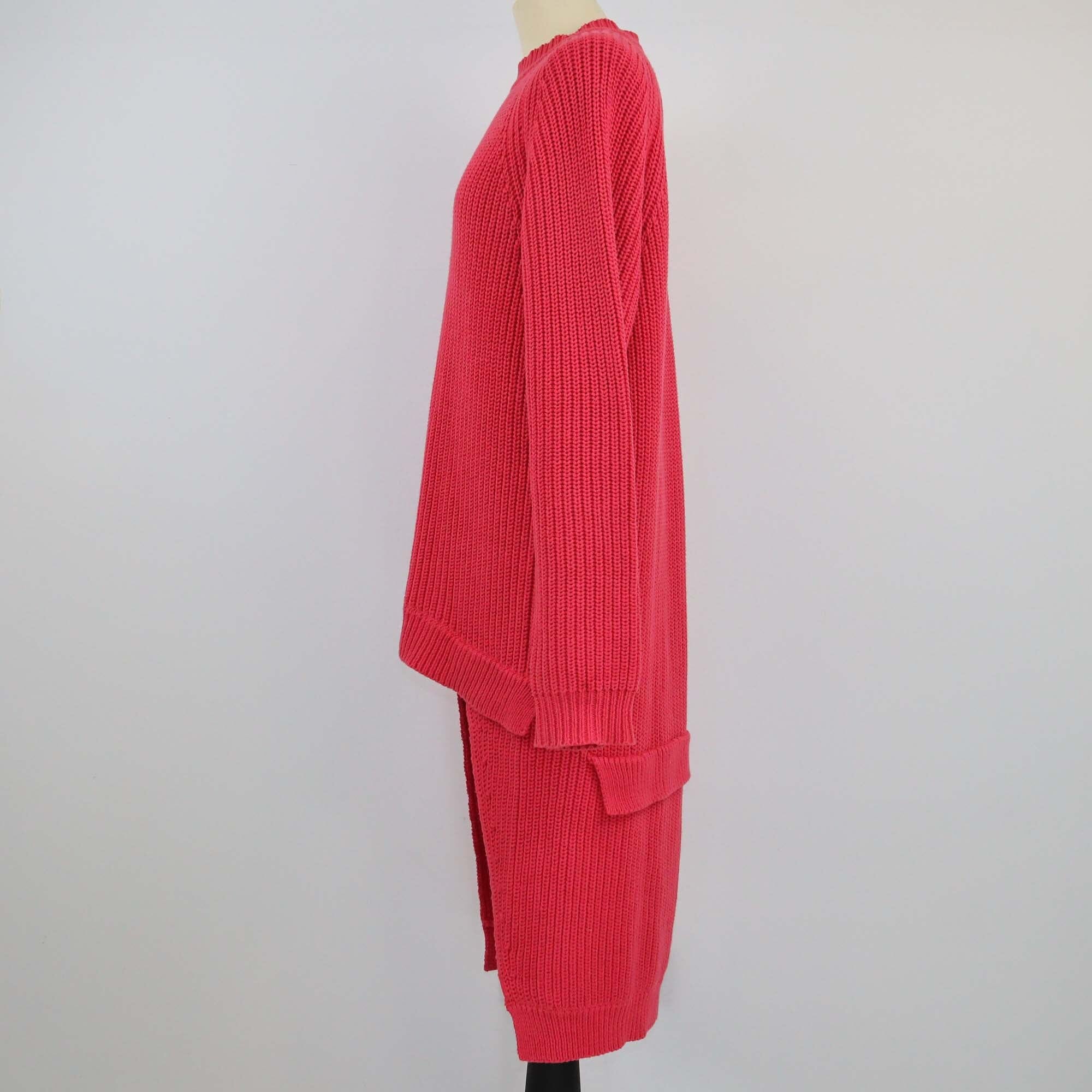 Christopher Shannon Pink Knitted Sweater Dress Womens Christopher Shannon