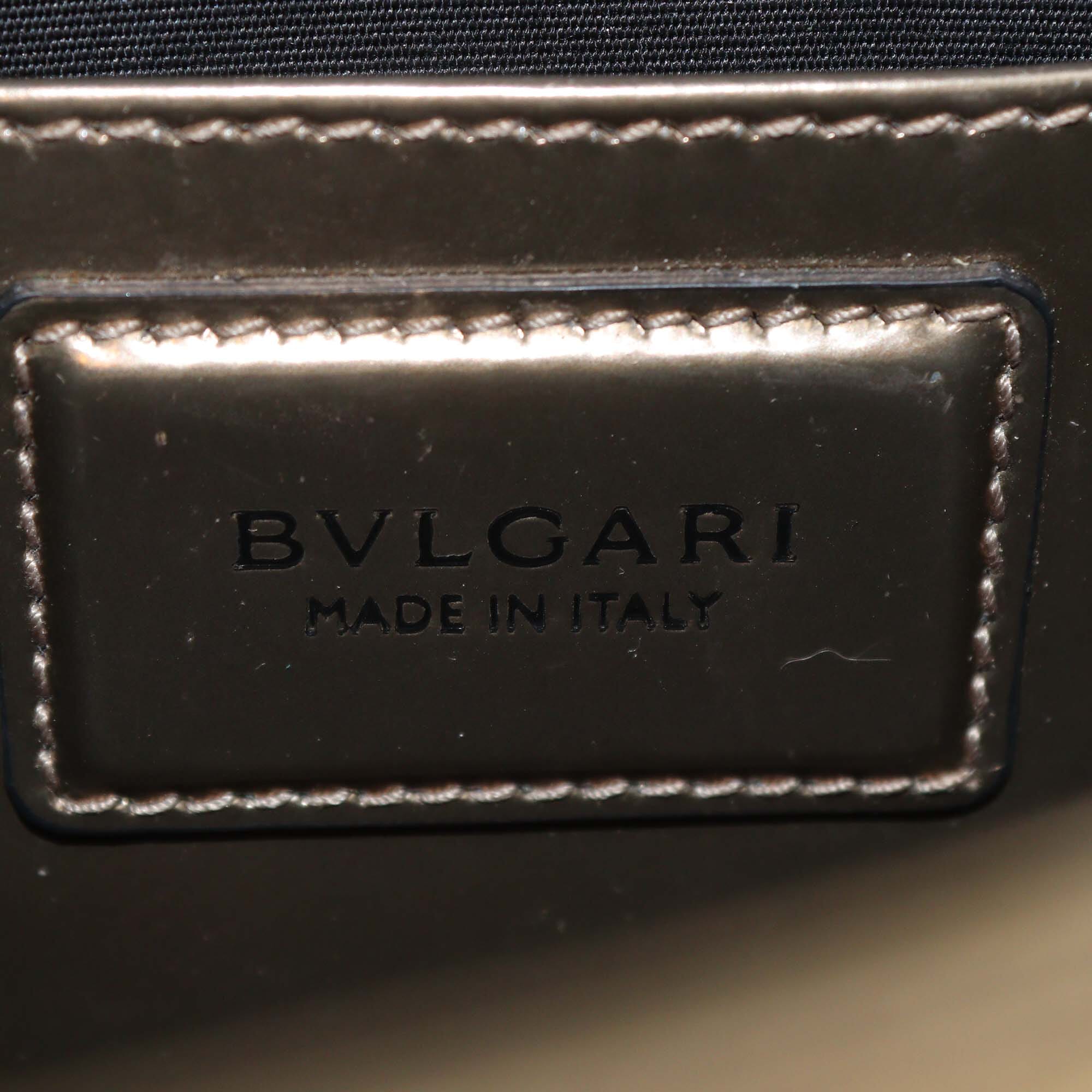 Bvlgari Bronze Patent Serpenti Forever Crossbody Bag Womens Bvlgari
