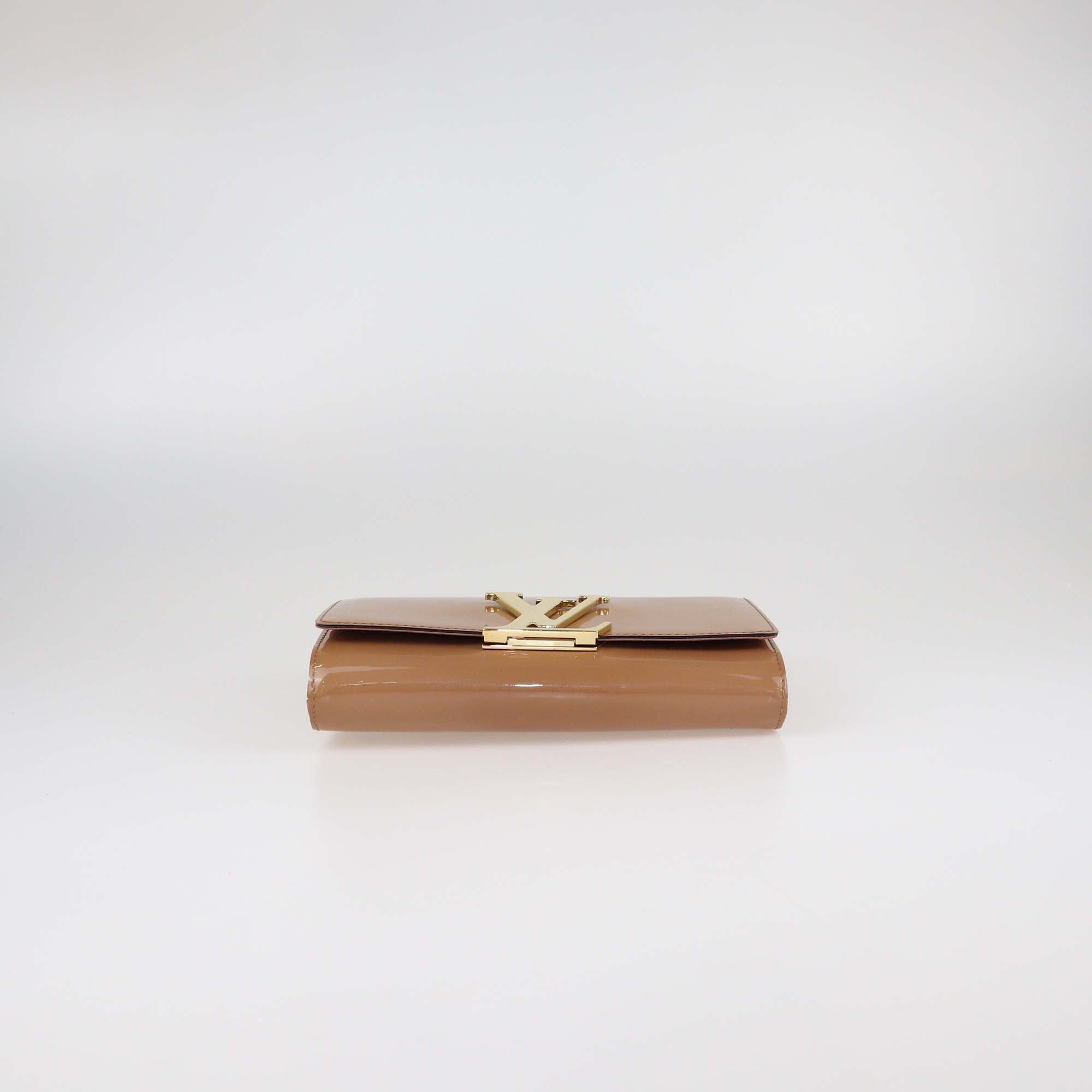 Louis Vuitton Rose Velours Vernis Louise Clutch
