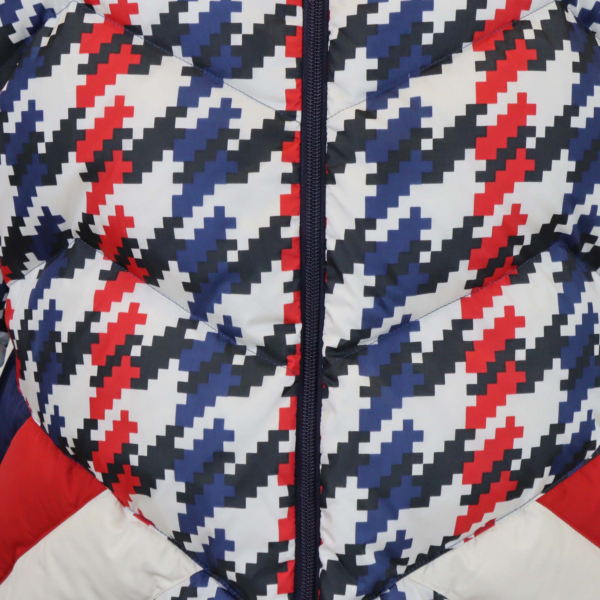 Perfect Moment Multicolor Nylon Houndstooth Apres Duvet Ski jacket