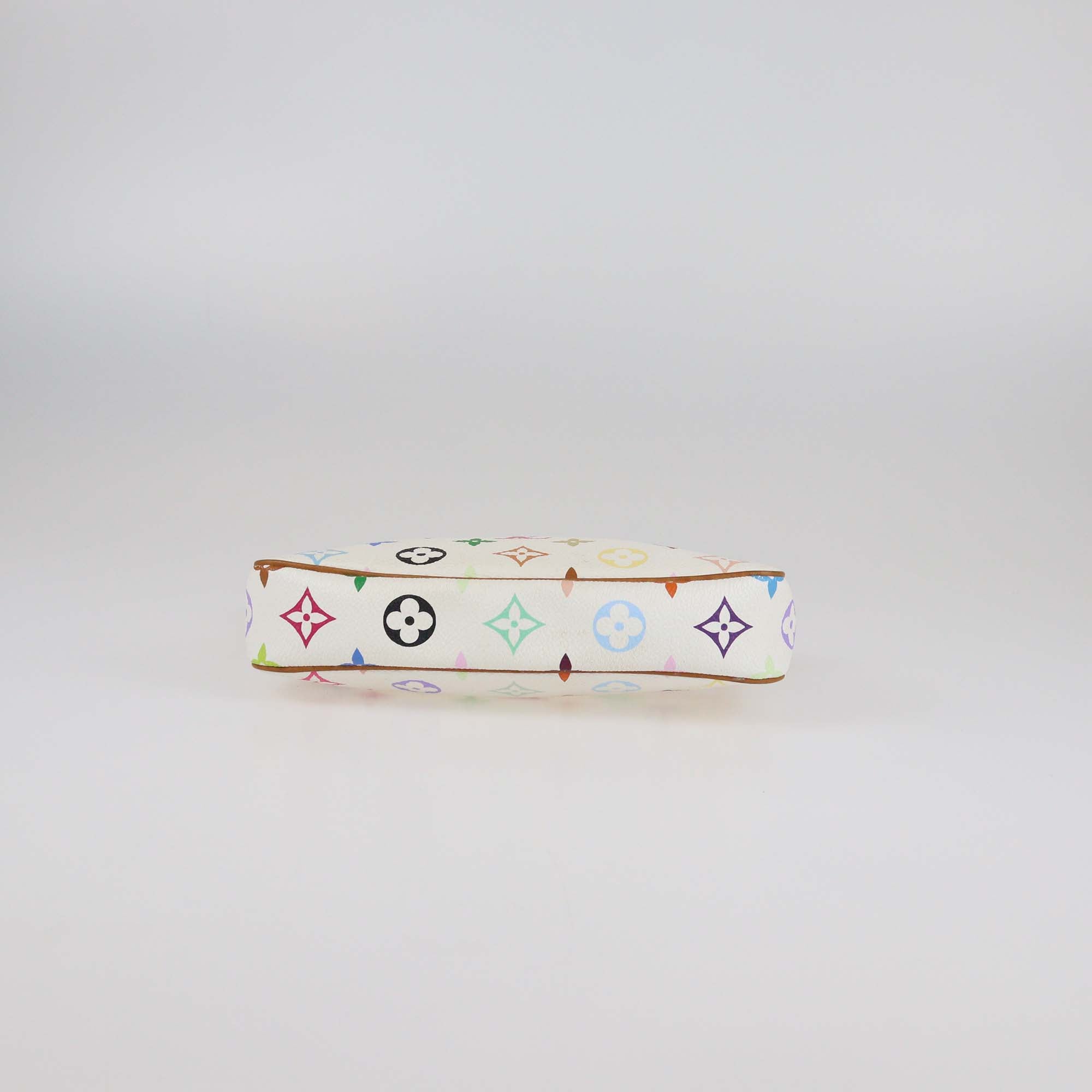 Louis Vuitton White Multicolor Canvas Pochette Accessoires