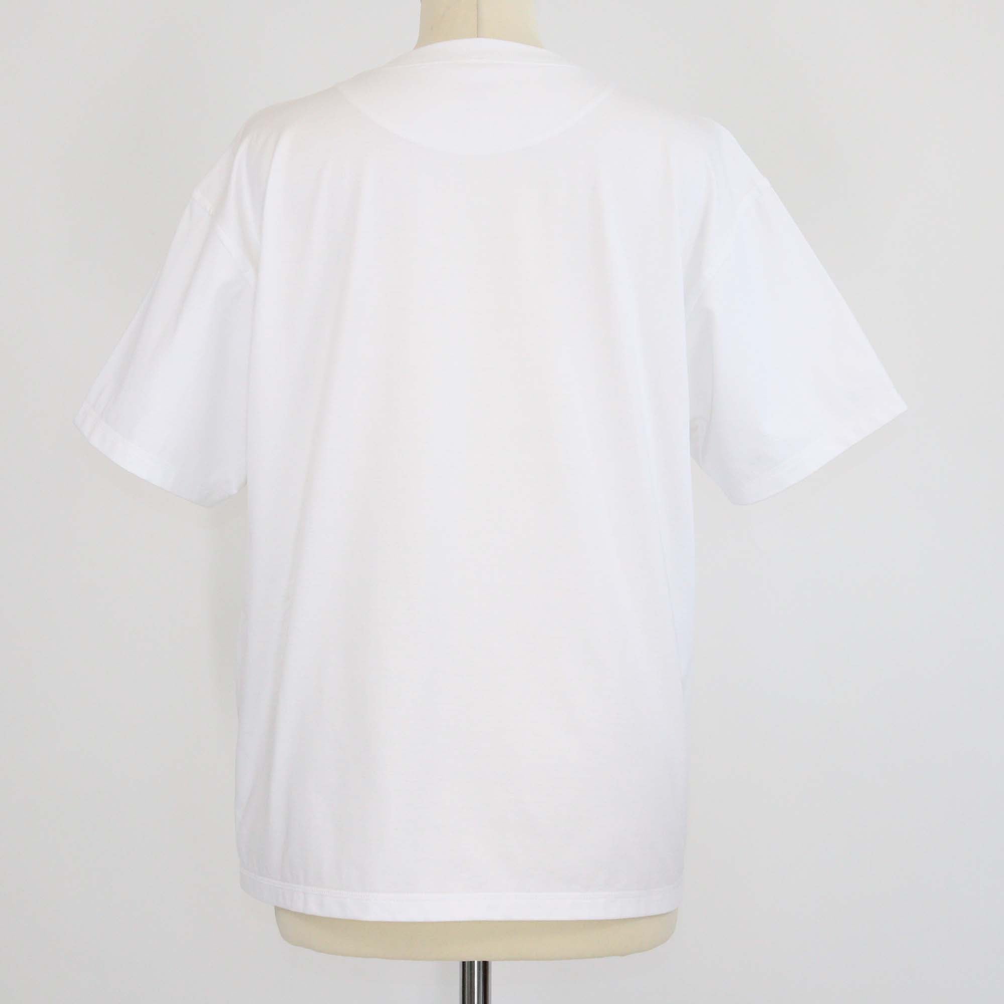 Hermes Blanc Cotton Cartouche T Shirt