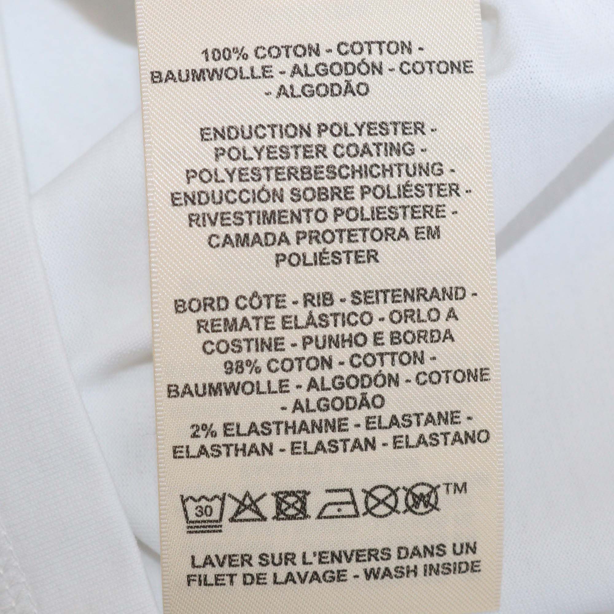 Hermes Blanc Cotton Cartouche T Shirt