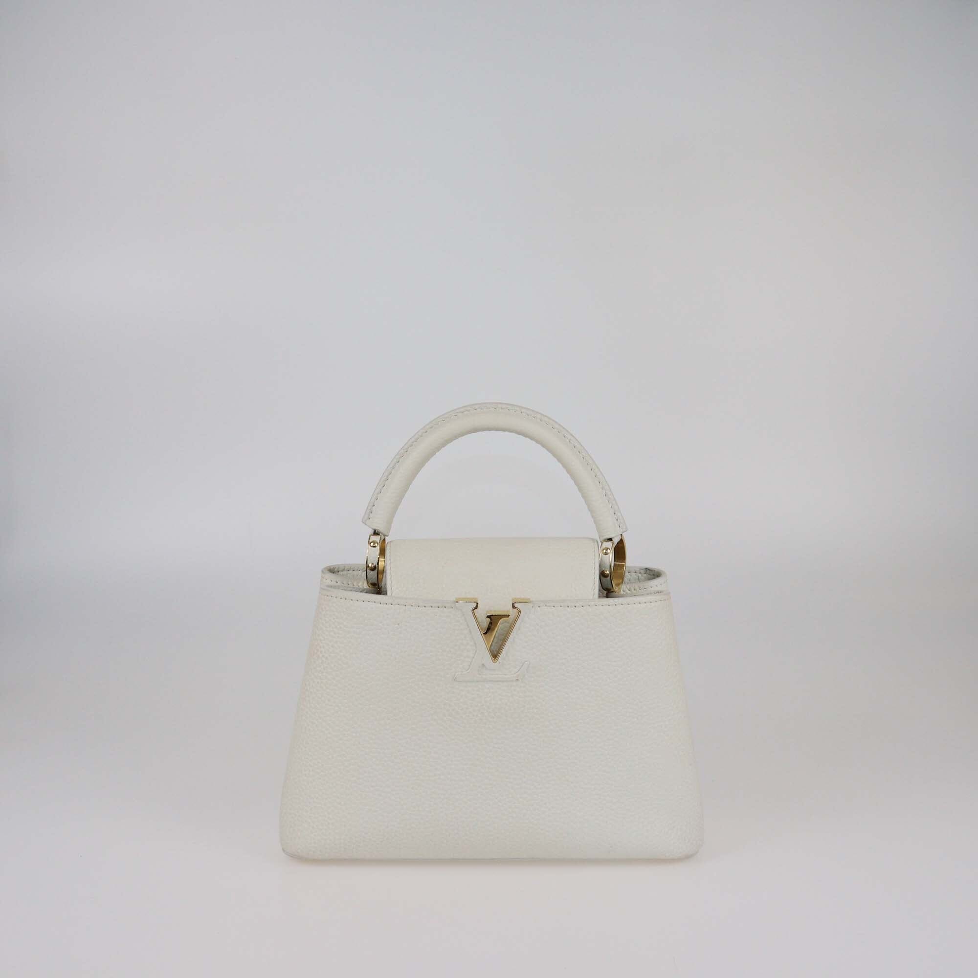 Louis Vuitton White Capucines BB Bag Womens Louis Vuitton