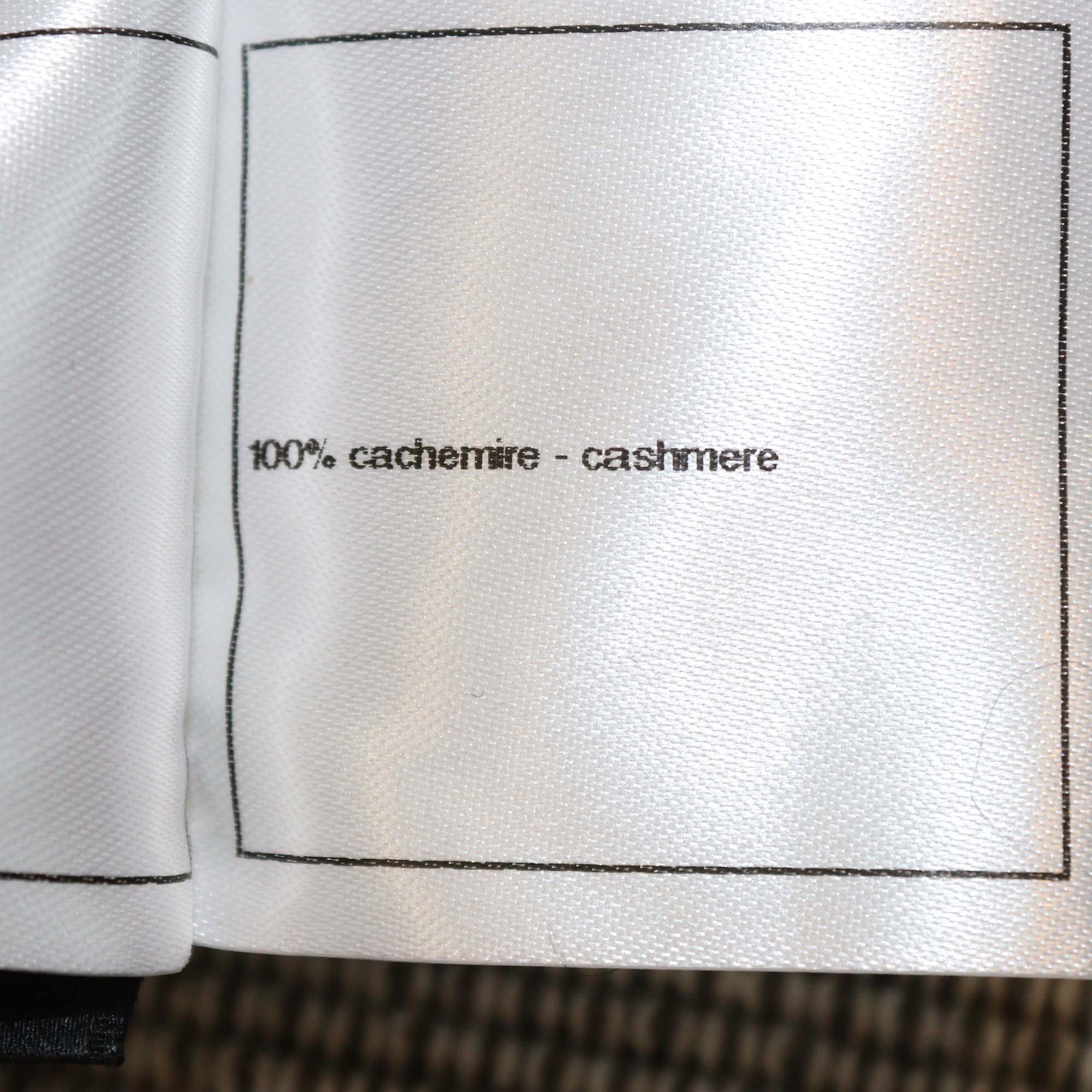 Chanel Grey Cashmere Hooded Scarf