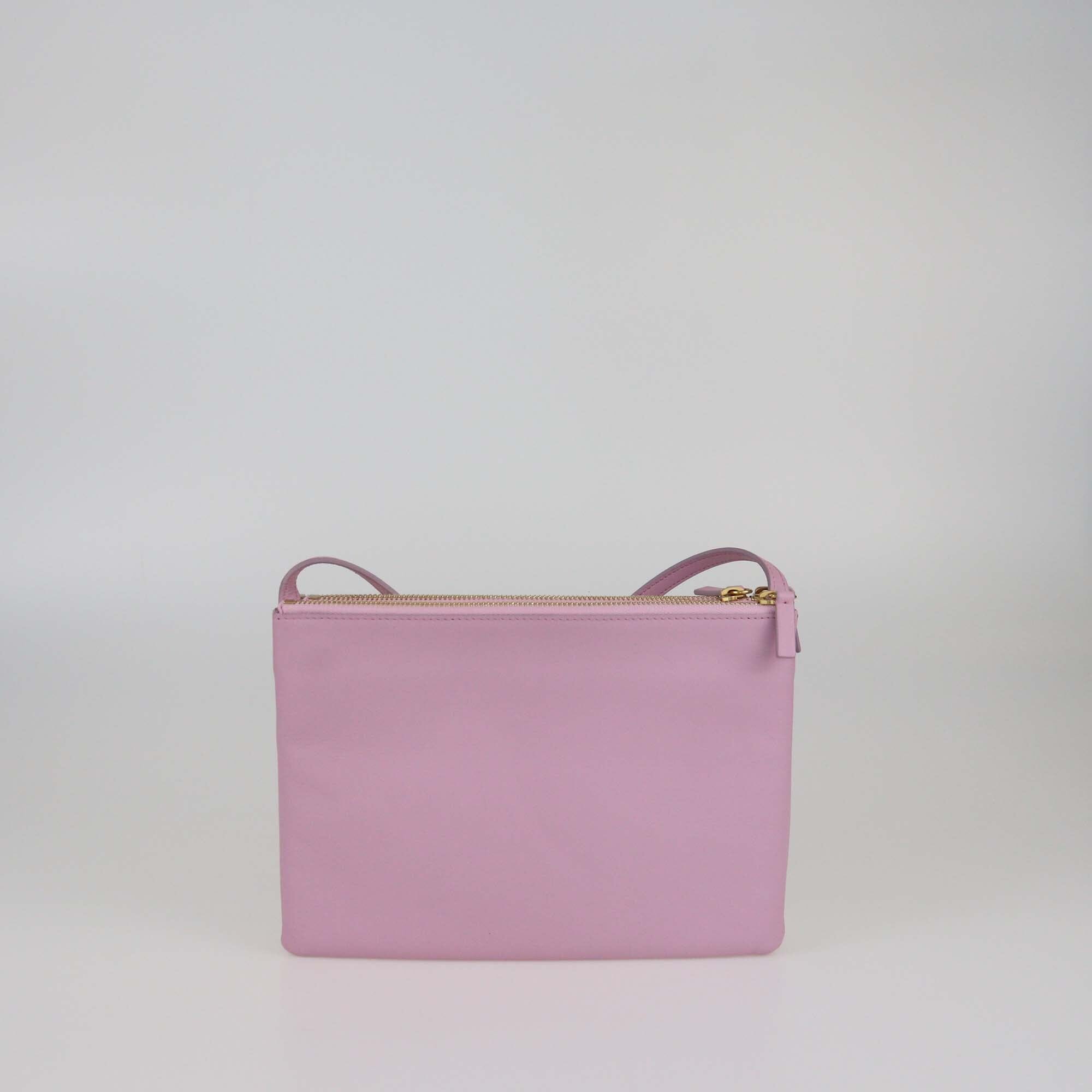Celine Pink Large Trio Crossbody Bag Womens Celine