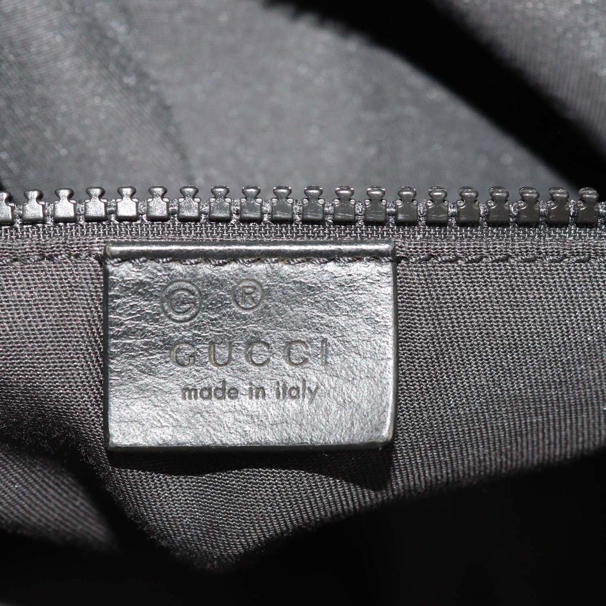 Gucci Black Canvas XL GG Nylon Web Duffle Bag