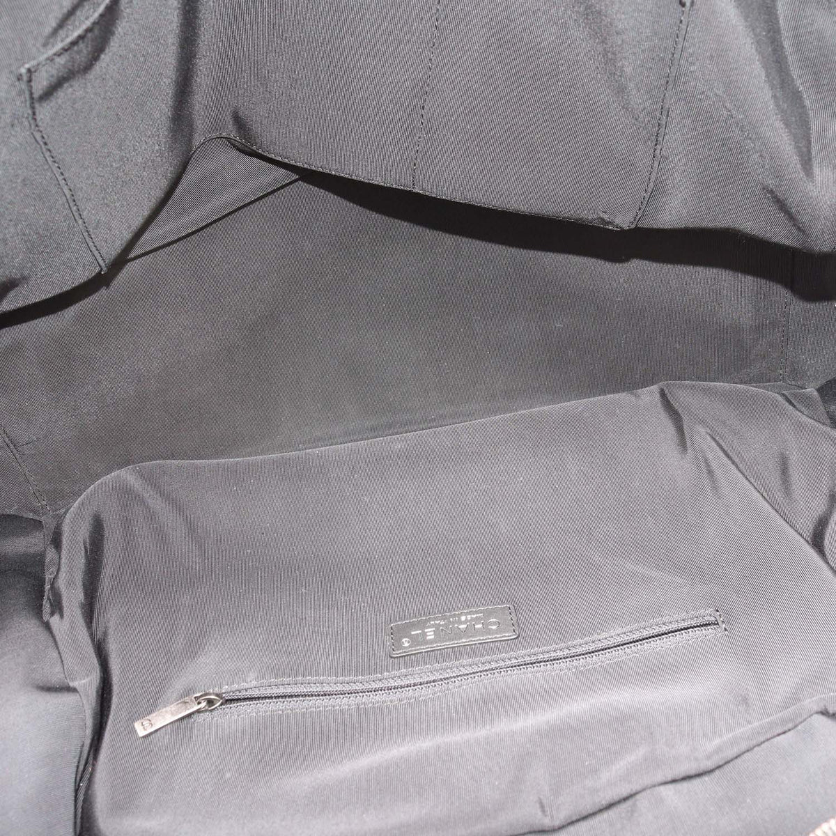 Chanel Blue, White Printed Canvas and Caviar Airlines Round Trip Bowling Bag