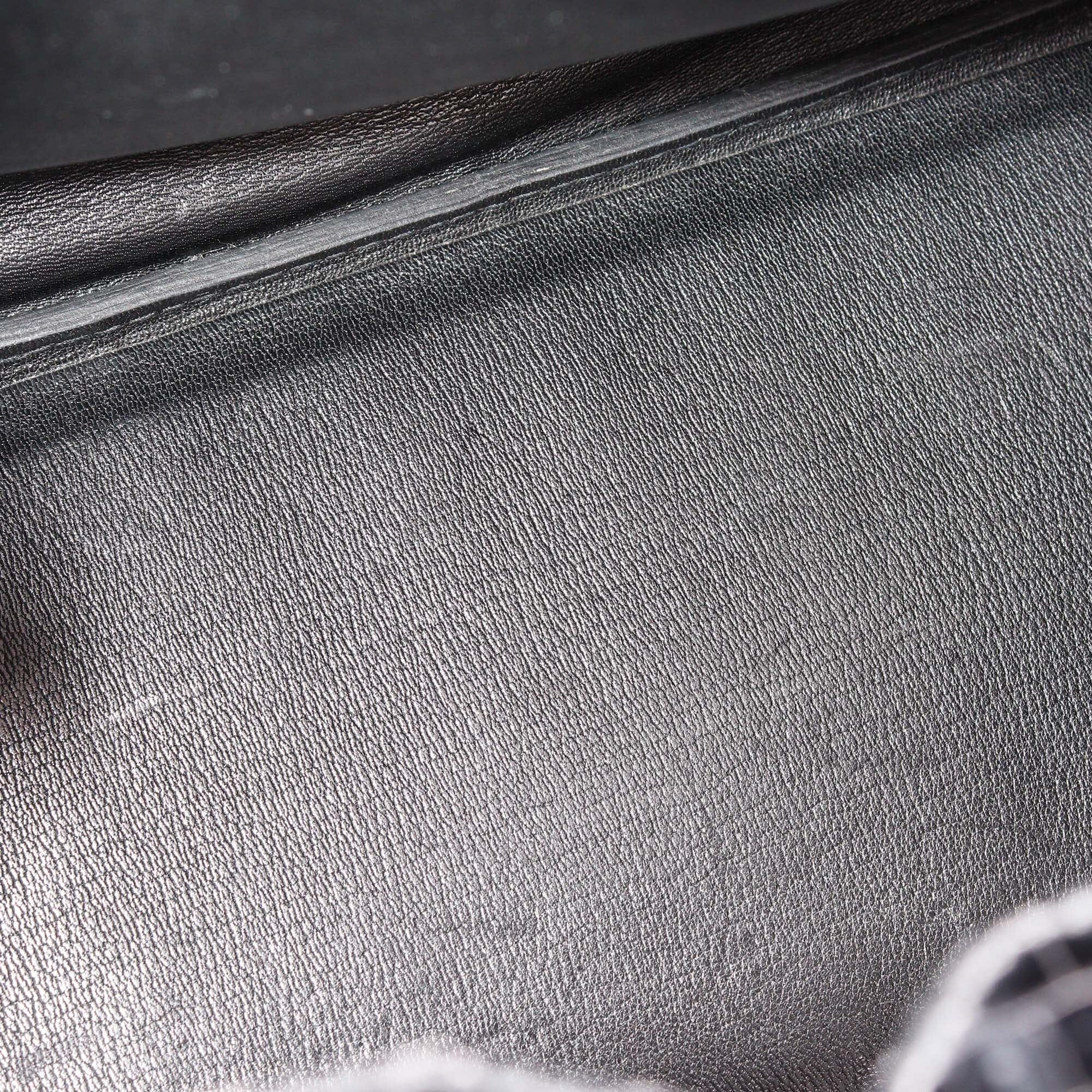 Hermes Black Shine Crocodile Gold Hardware Birkin 35 Bag Womens Hermes