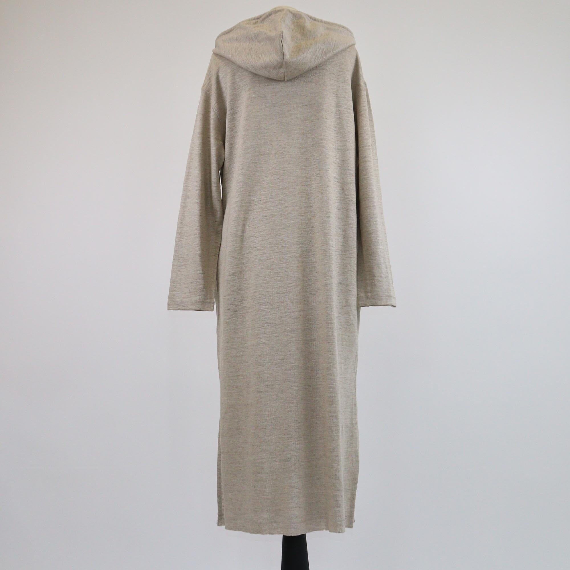 Loewe Grey Sweat Hoodie Midi Dress Womens Loewe