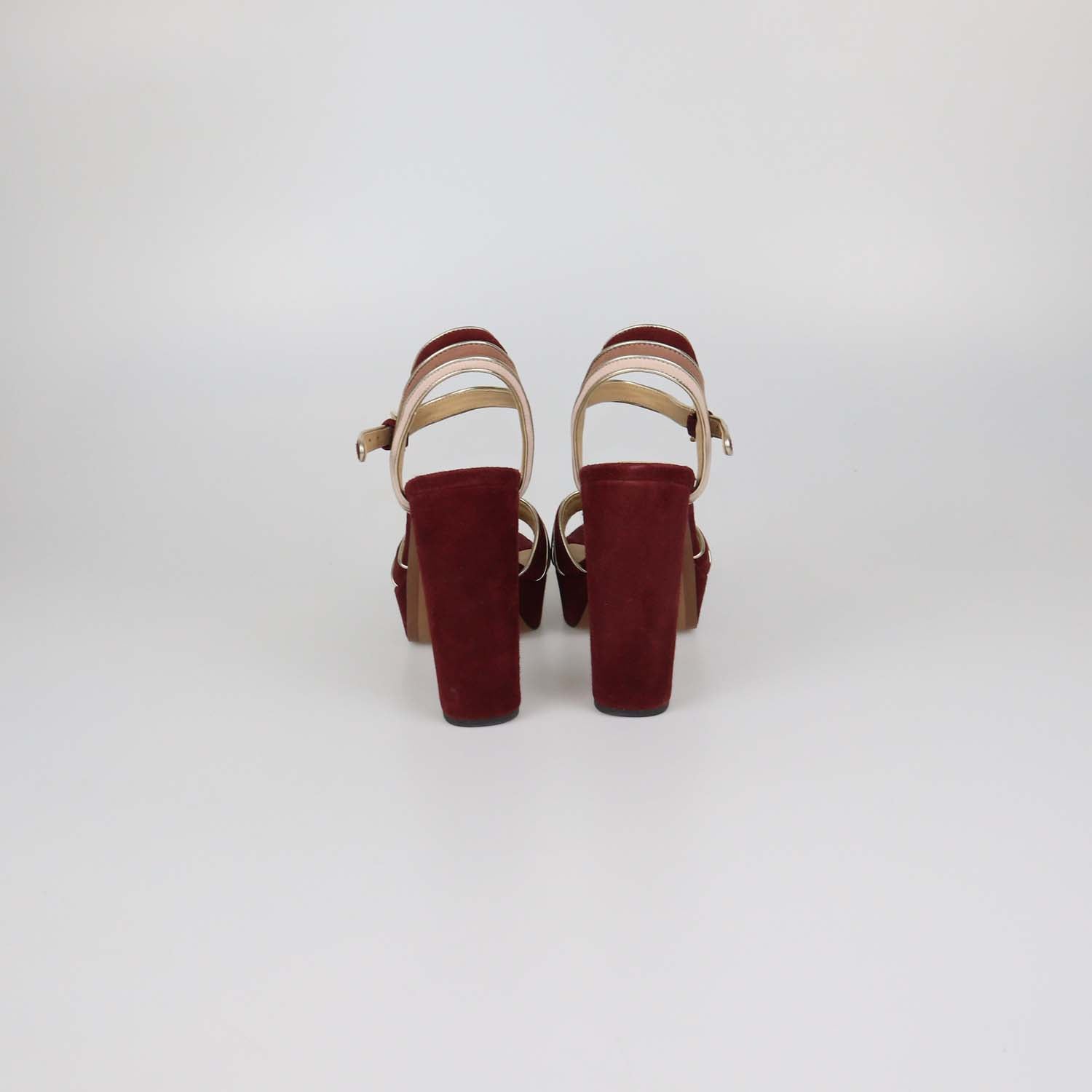 MICHAEL Michael Kors Multicolor Suede Harper Platform Block Heel Sandals