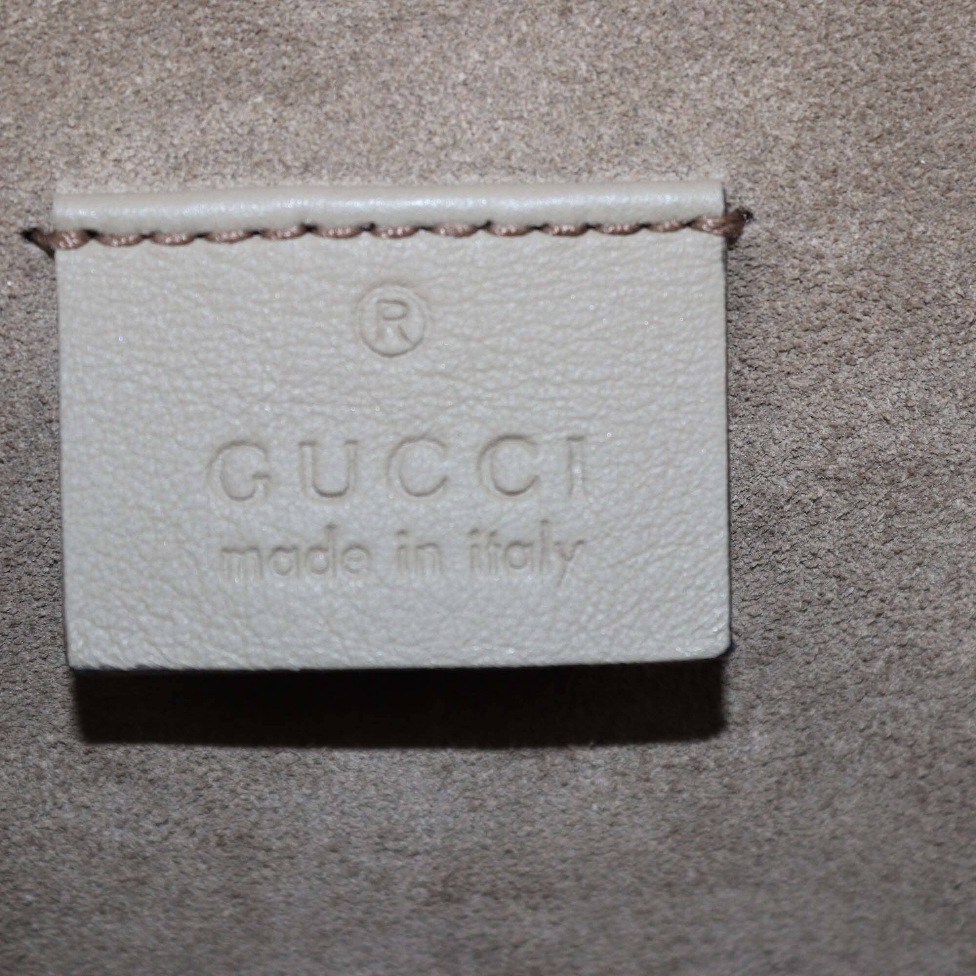 Gucci Beige GG Supreme Medium Dionysus Shoulder Bag Womens Gucci