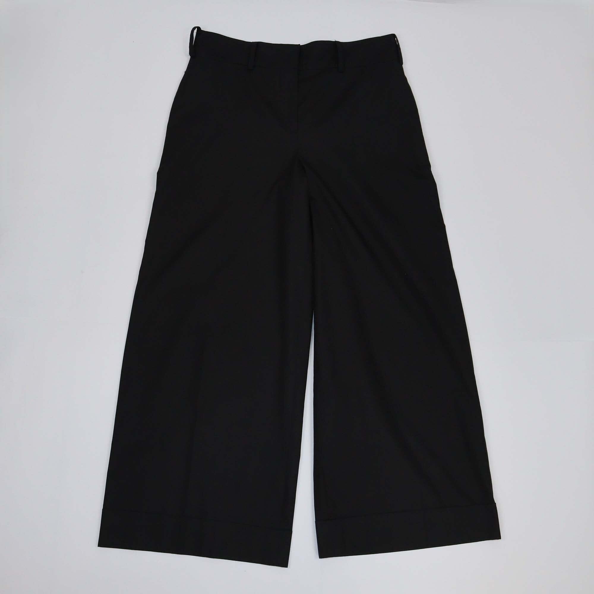 Valentino Black Wide Leg Pants Womens Valentino