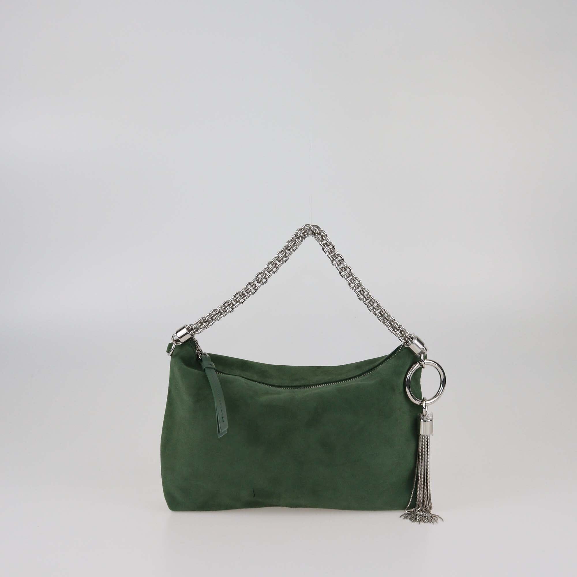Jimmy Choo Green Callie Clutch Bag Womens Jimmy Choo